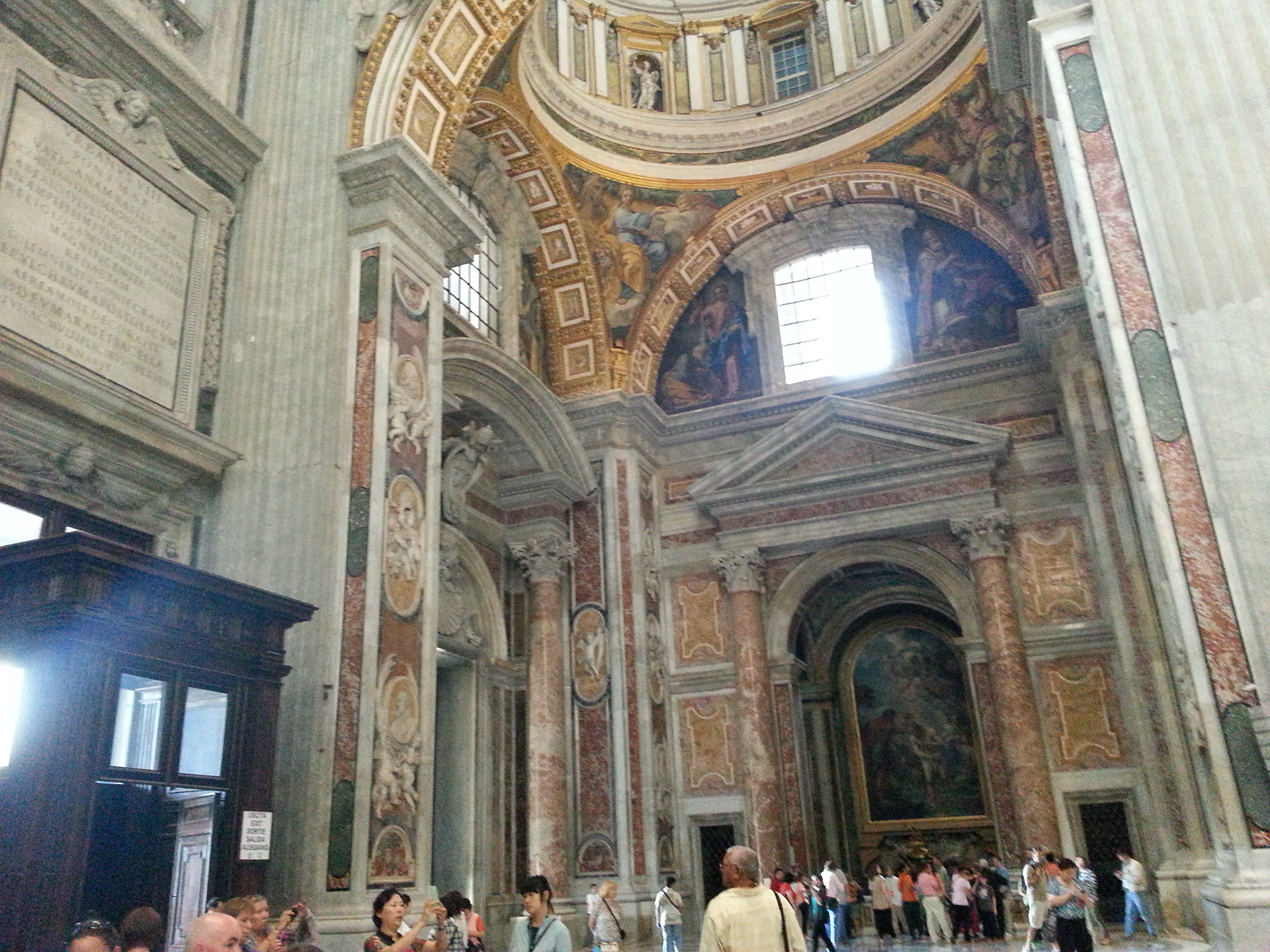 Interior view of St. Peter's Basilica