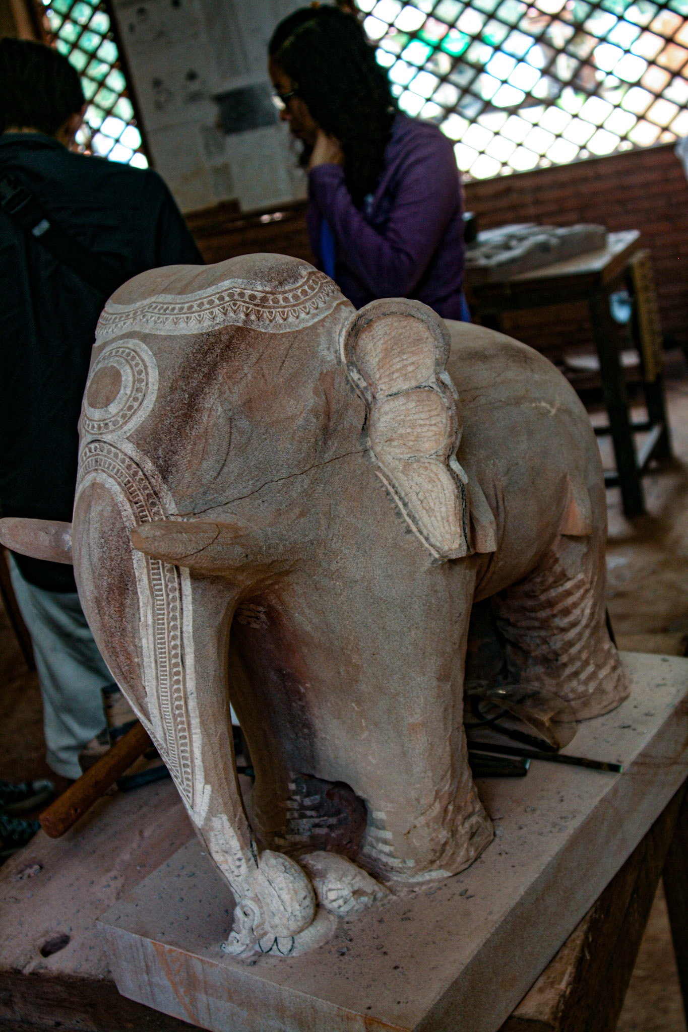 Hand-made wooden arts craft factory. 