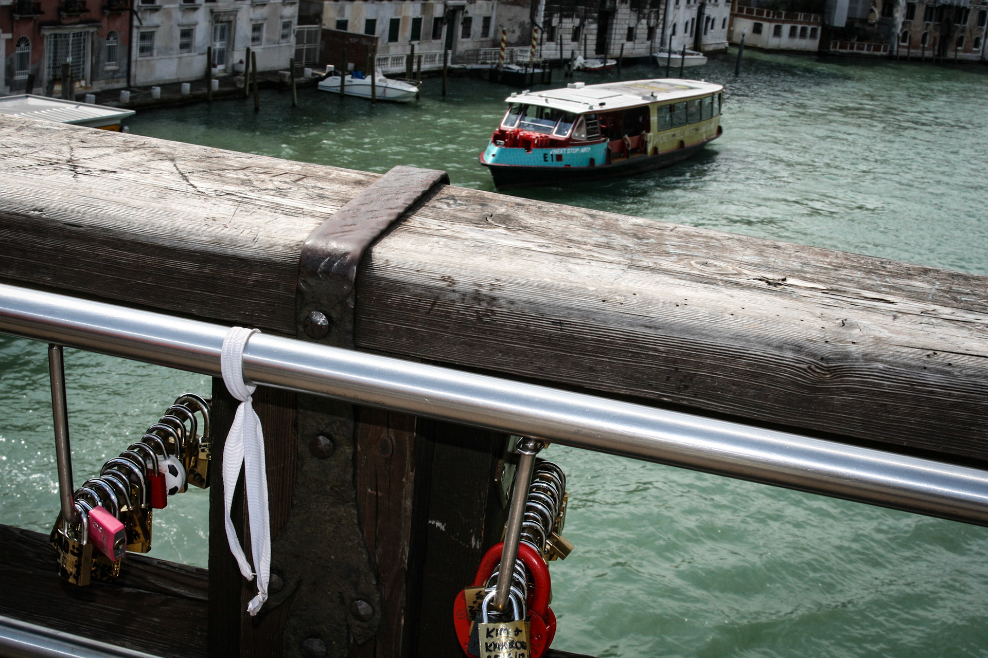 Venice Love Locks on the Ponte dell'Accademia