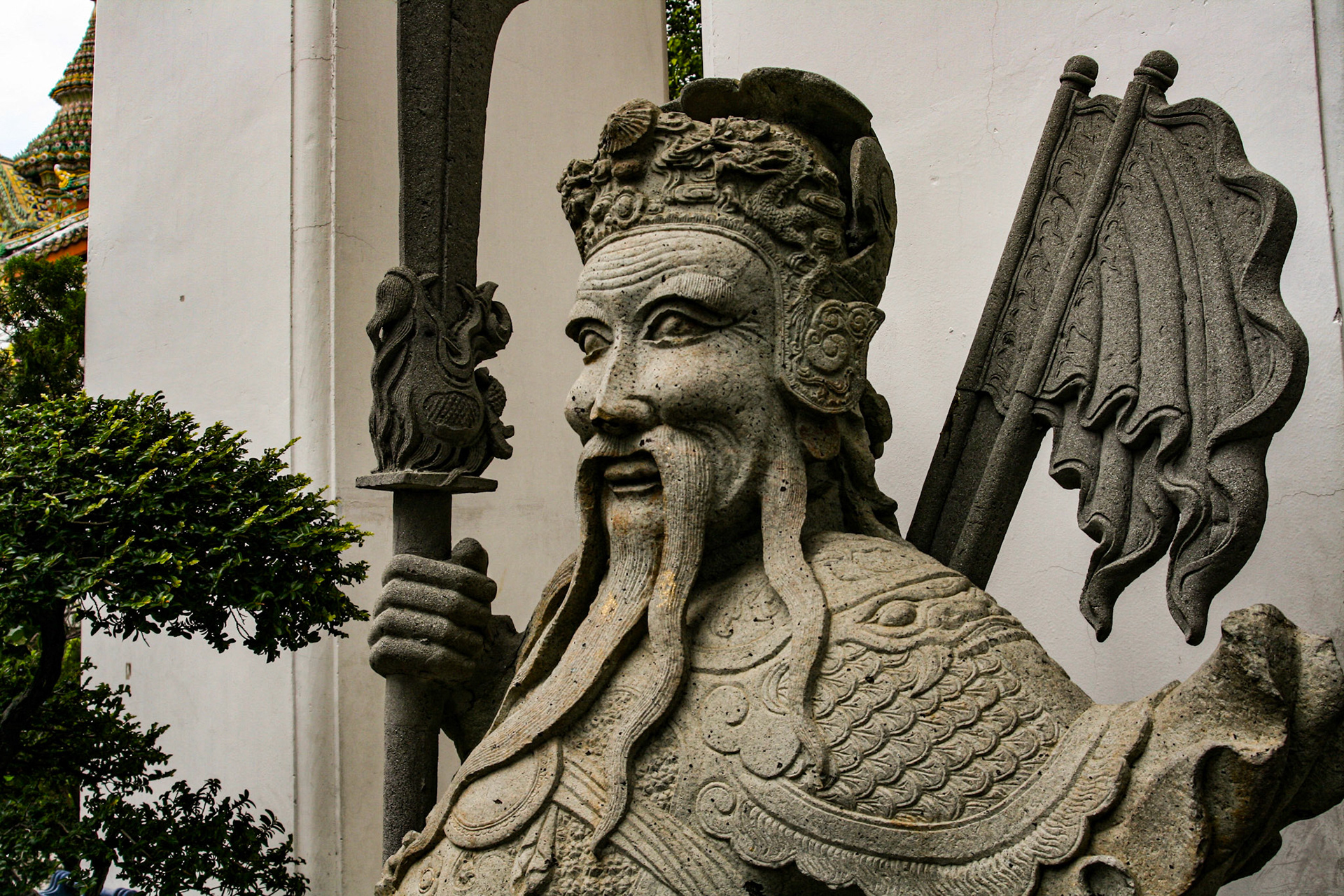 Warrior Statue at Wat Pho (Temple of the Reclining Buddha), Bangkok, Thailand