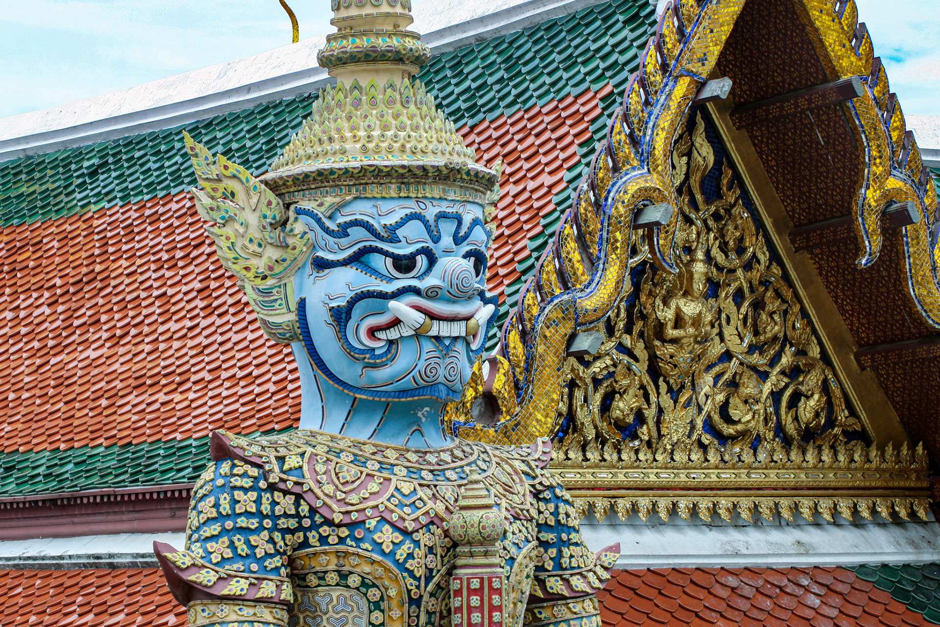 Statue of Guardian Demon, Wat Phra Kaew (Temple of Emerald Buddha), Bangkok, Thailand, 18th Century 