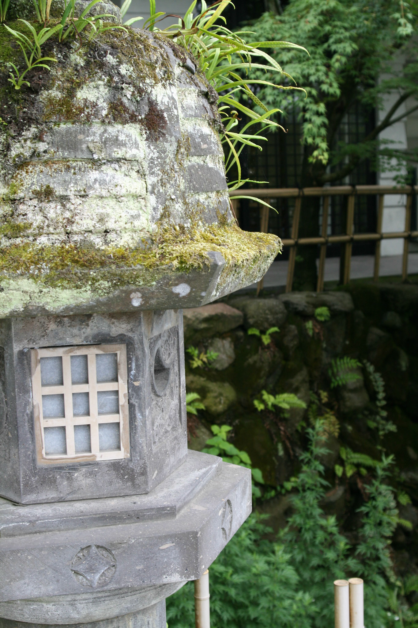 Japanese stone lanterns, Fukuoka, Japan