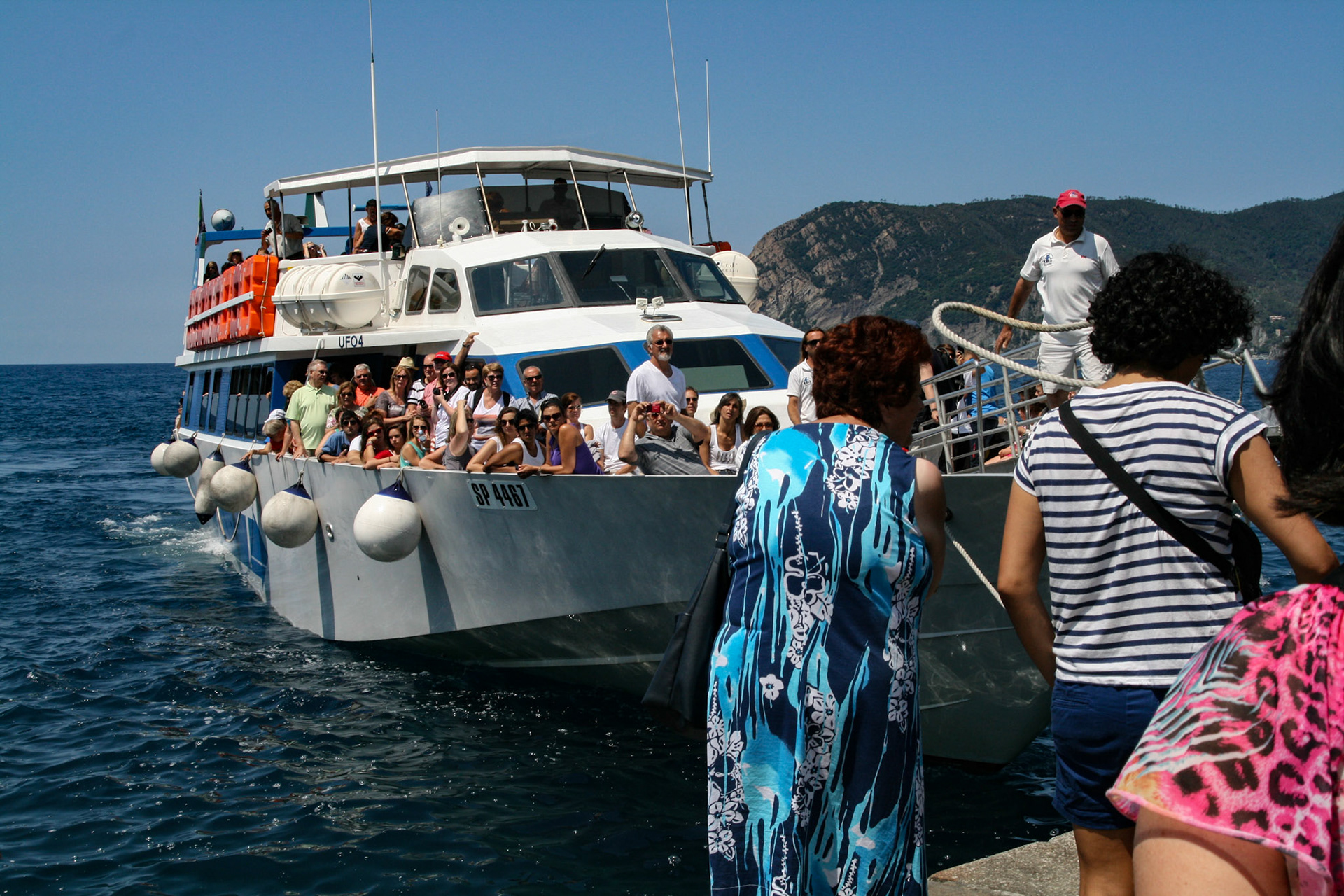 Waiting for the ferry to dock.