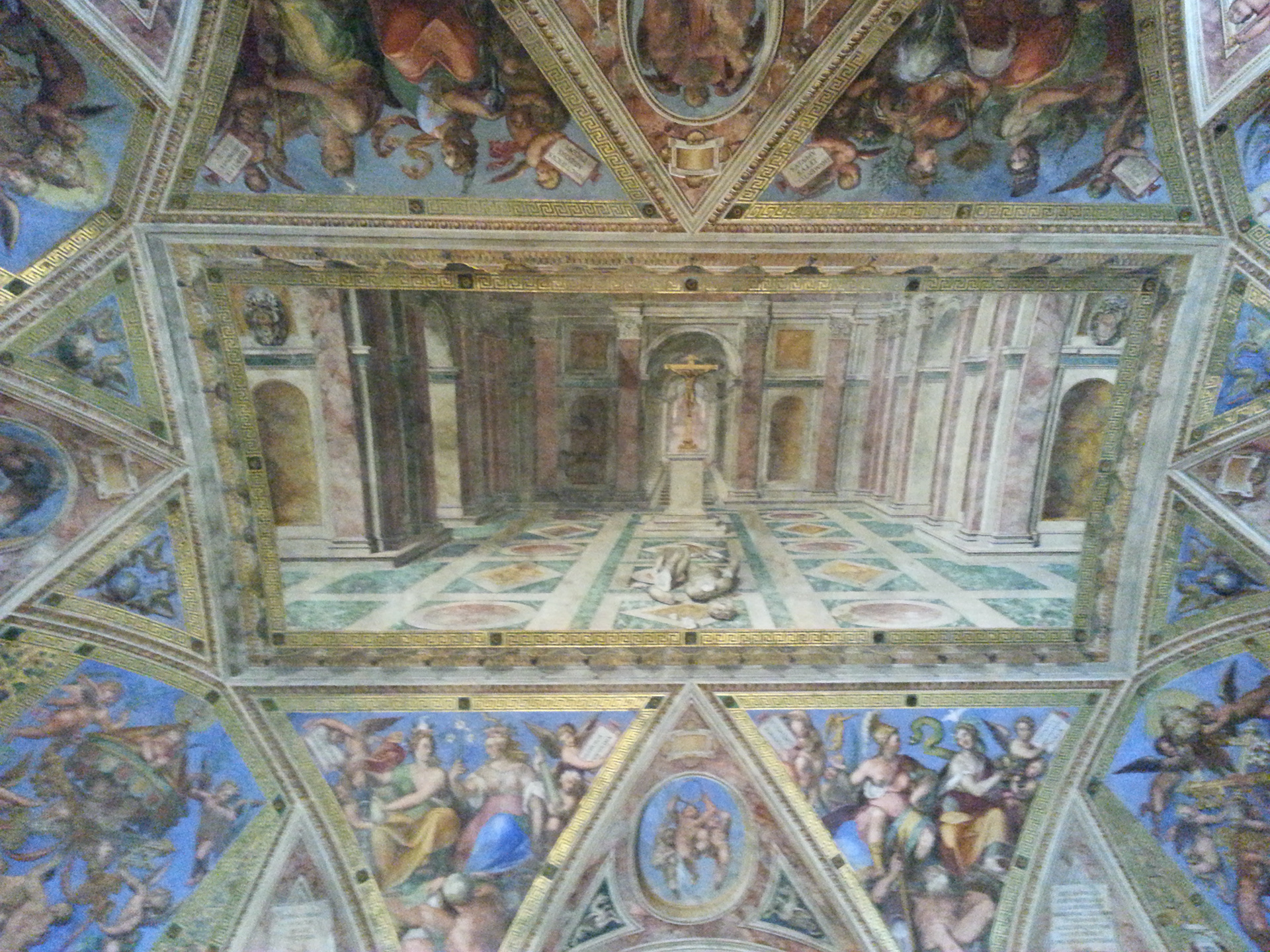 The Hall of Constantine ceiling.