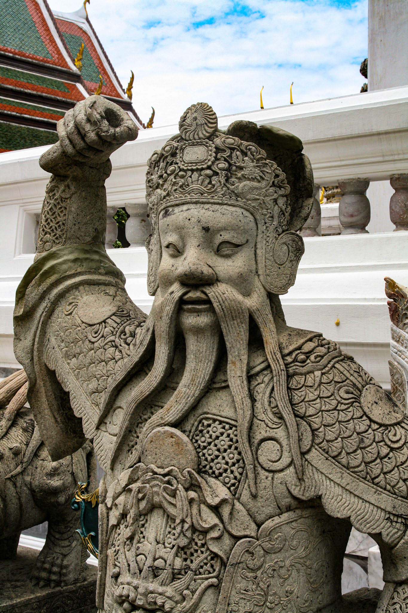Guardian statue at Wat Pho, Bangkok, Thailand
