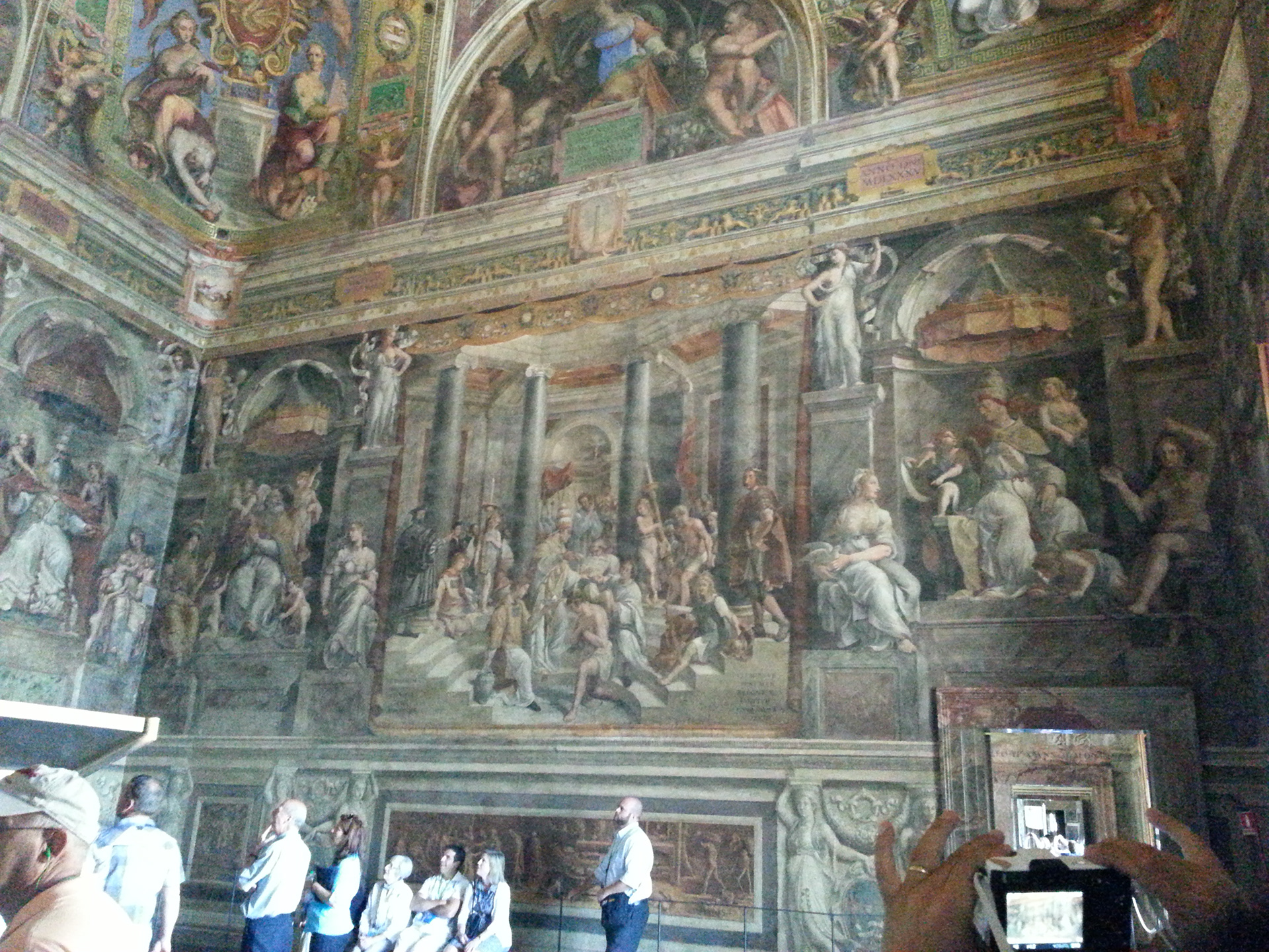 The Hall of Constantine - The Baptism of Constantine is a painting by assistants of the Italian Renaissance artist Raphael. It was most likely painted by Gianfrancesco Penni, between 1517 and 1524. 