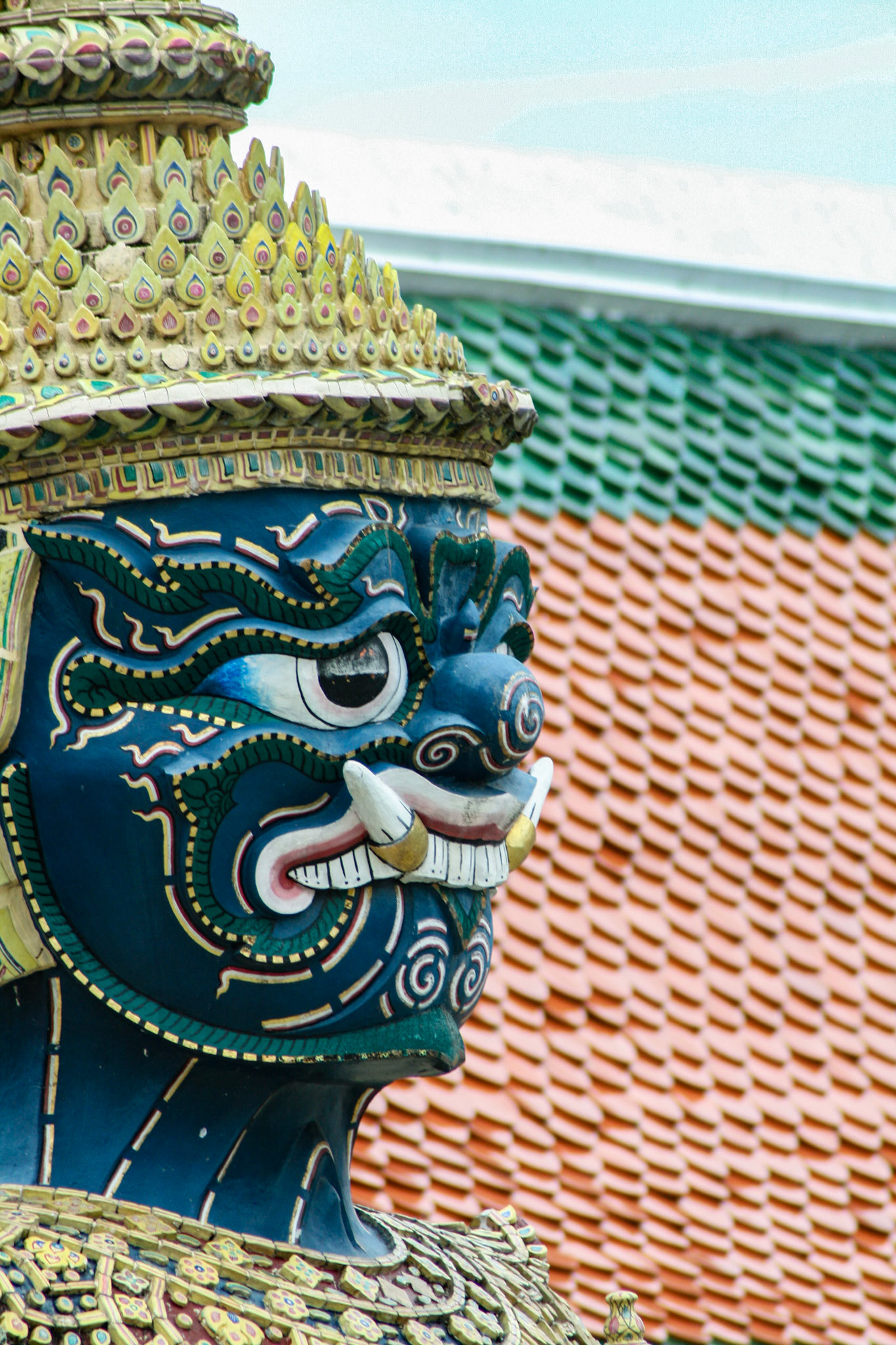 Statue of Guardian Demon, Wat Phra Kaew (Temple of Emerald Buddha), Bangkok, Thailand, 18th Century 