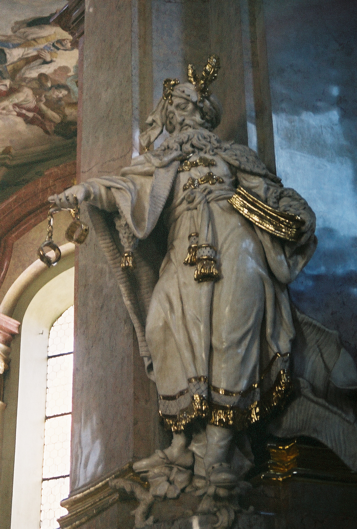 Sculpture of Cyrus the Great in St. Nicholas Church - Prague