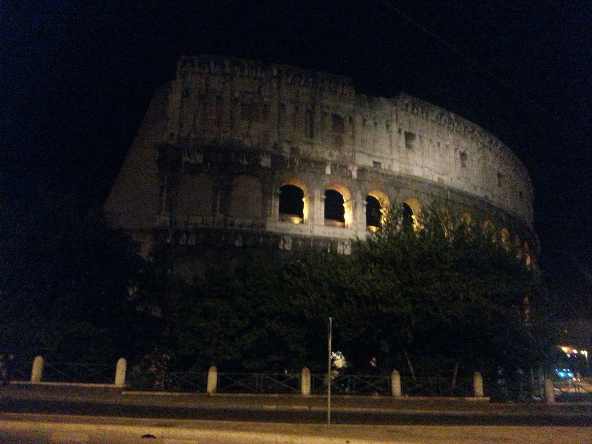The Coliseum by night, Rome, Italy.
