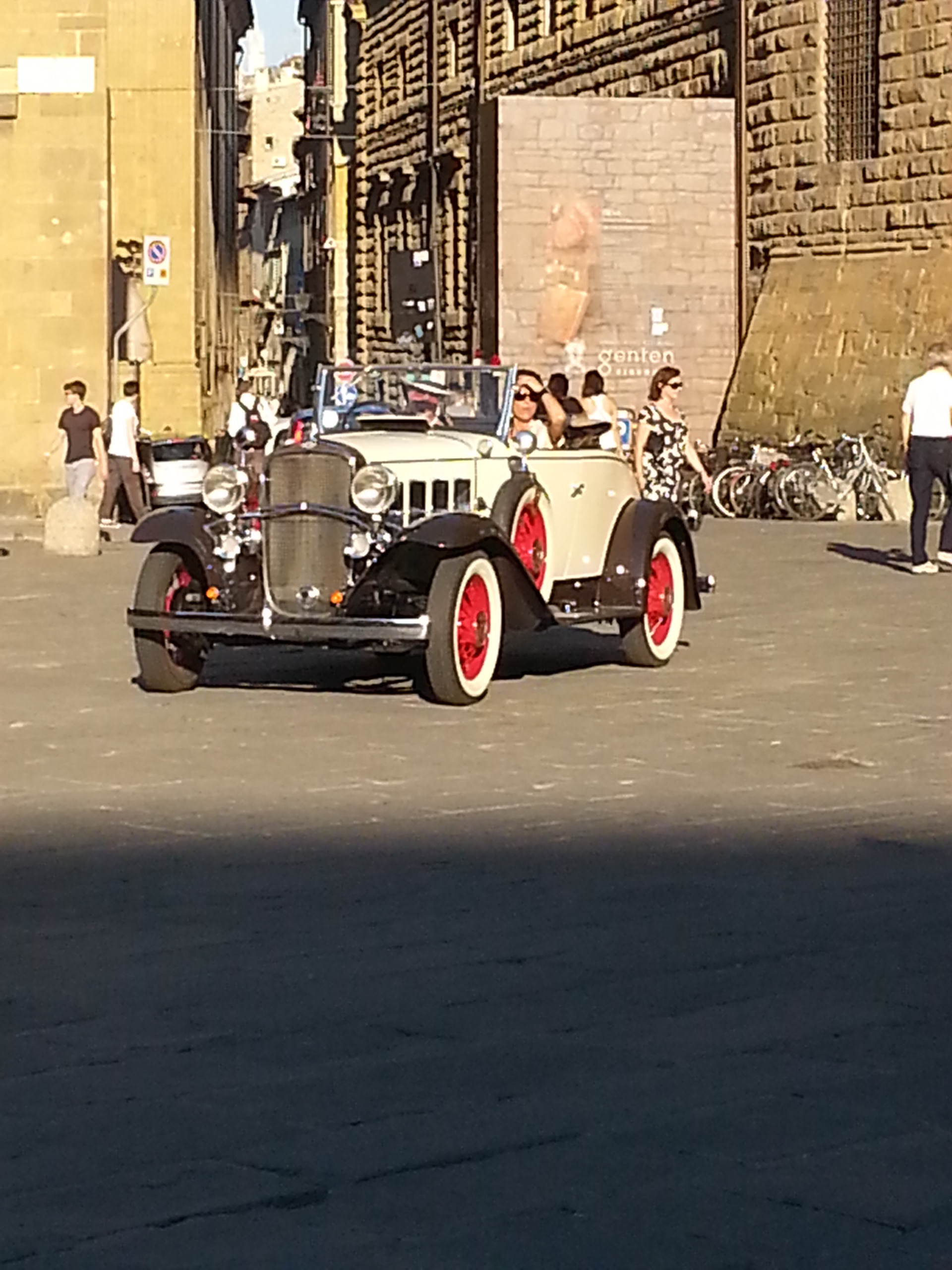 Classic cars on parade.