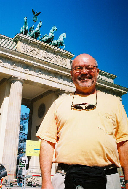 David Soileau in front of The Brandenburg Gate 