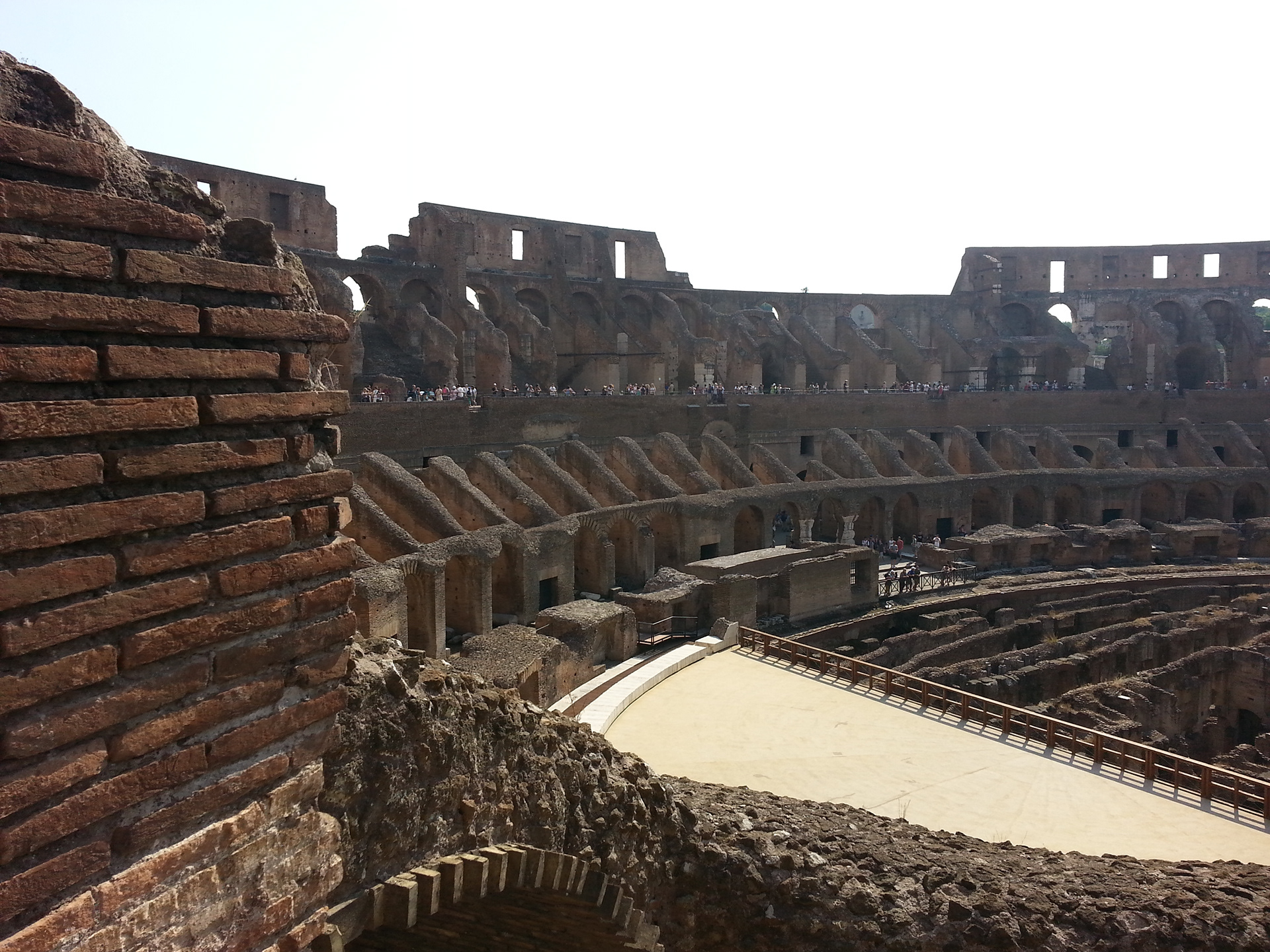 The Colosseum was used for gladiatorial contests and public spectacles including animal hunts, executions, re-enactments of famous battles, and dramas based on Roman mythology, and briefly mock sea battles. 