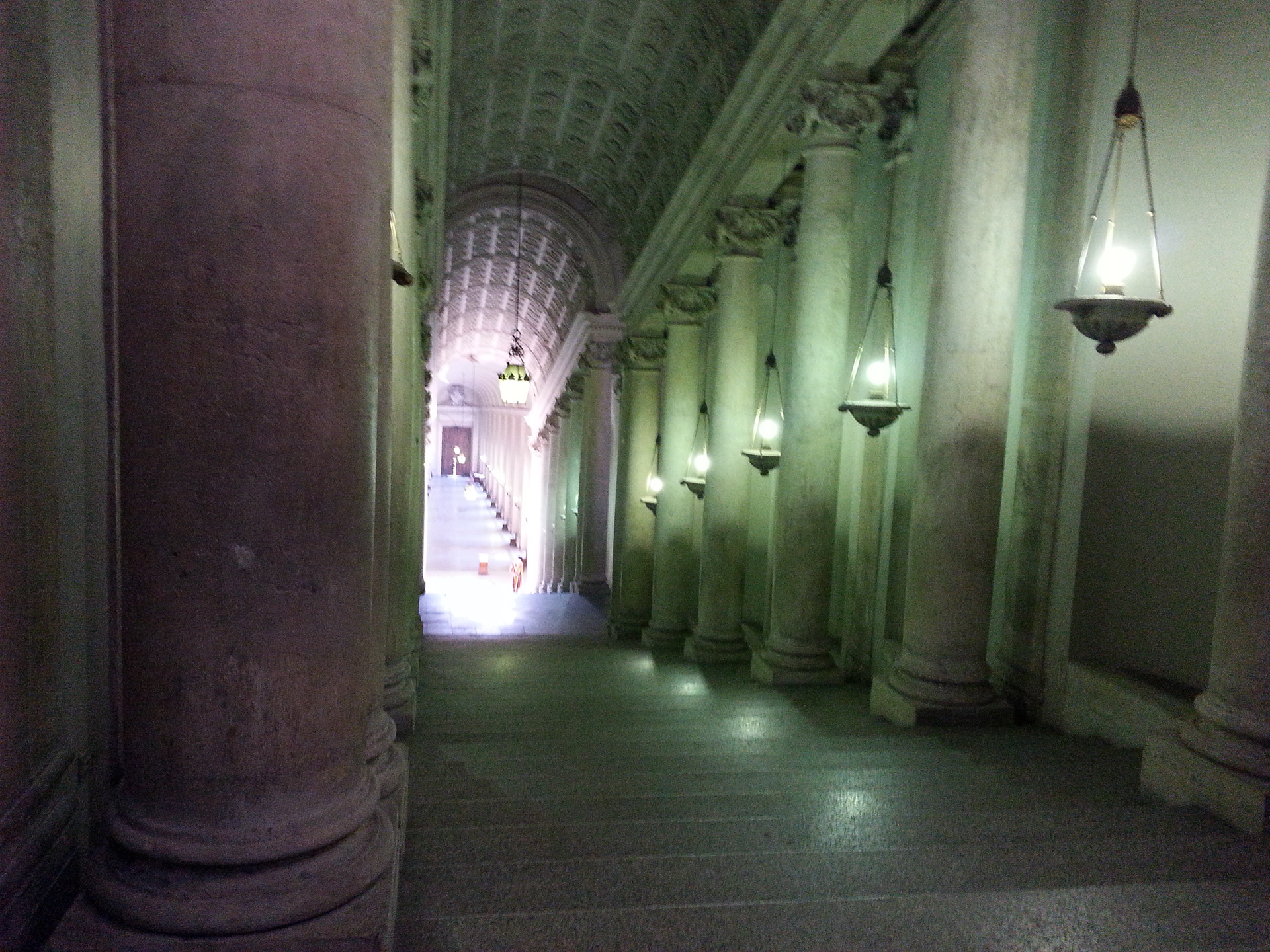 Scala Regia (Royal Staircase) is a flight of steps in the Vatican City and is part of the formal entrance to the Vatican. It was designed by Gian Lorenzo Bernini. 