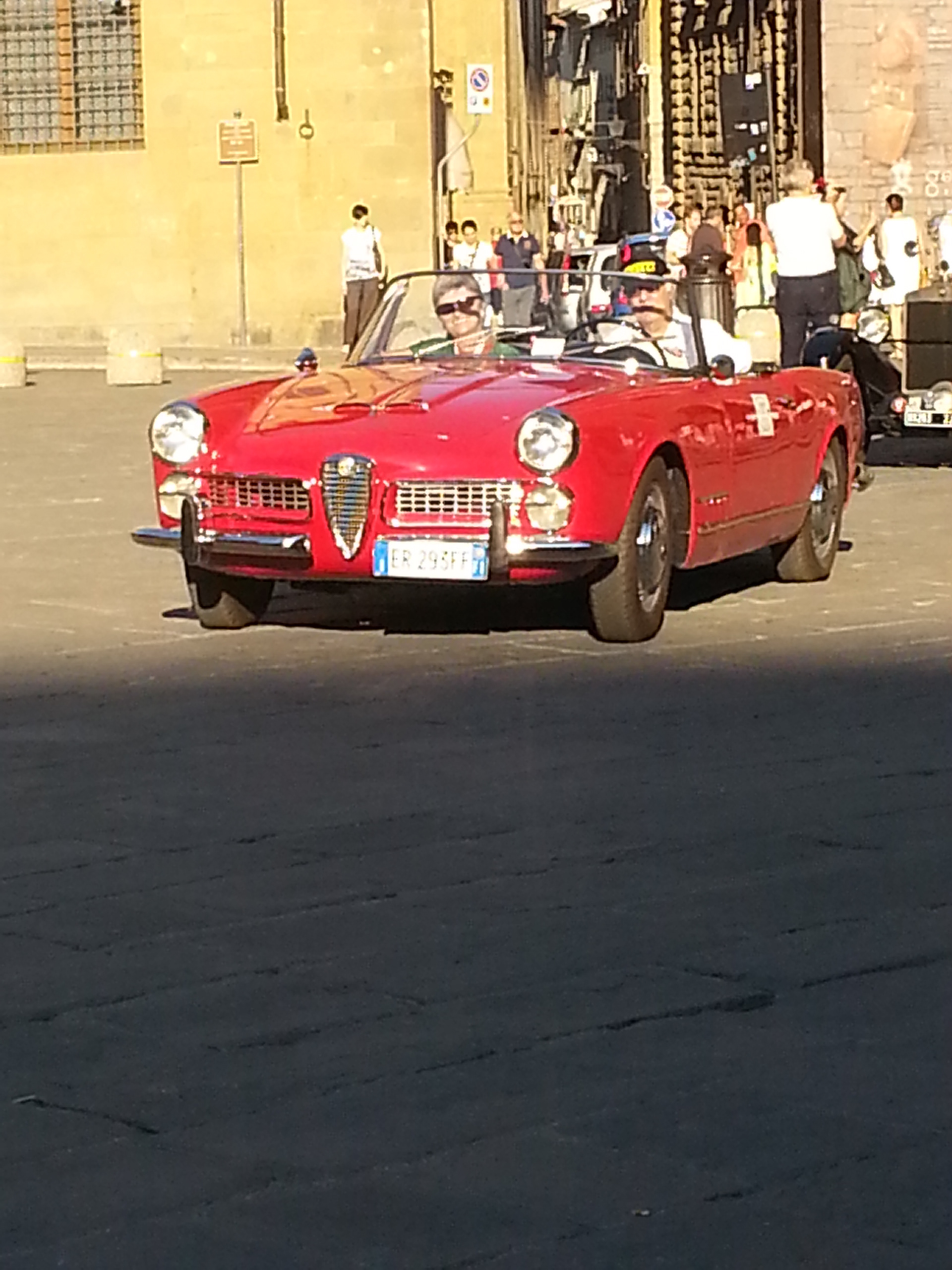 Classic cars on parade.