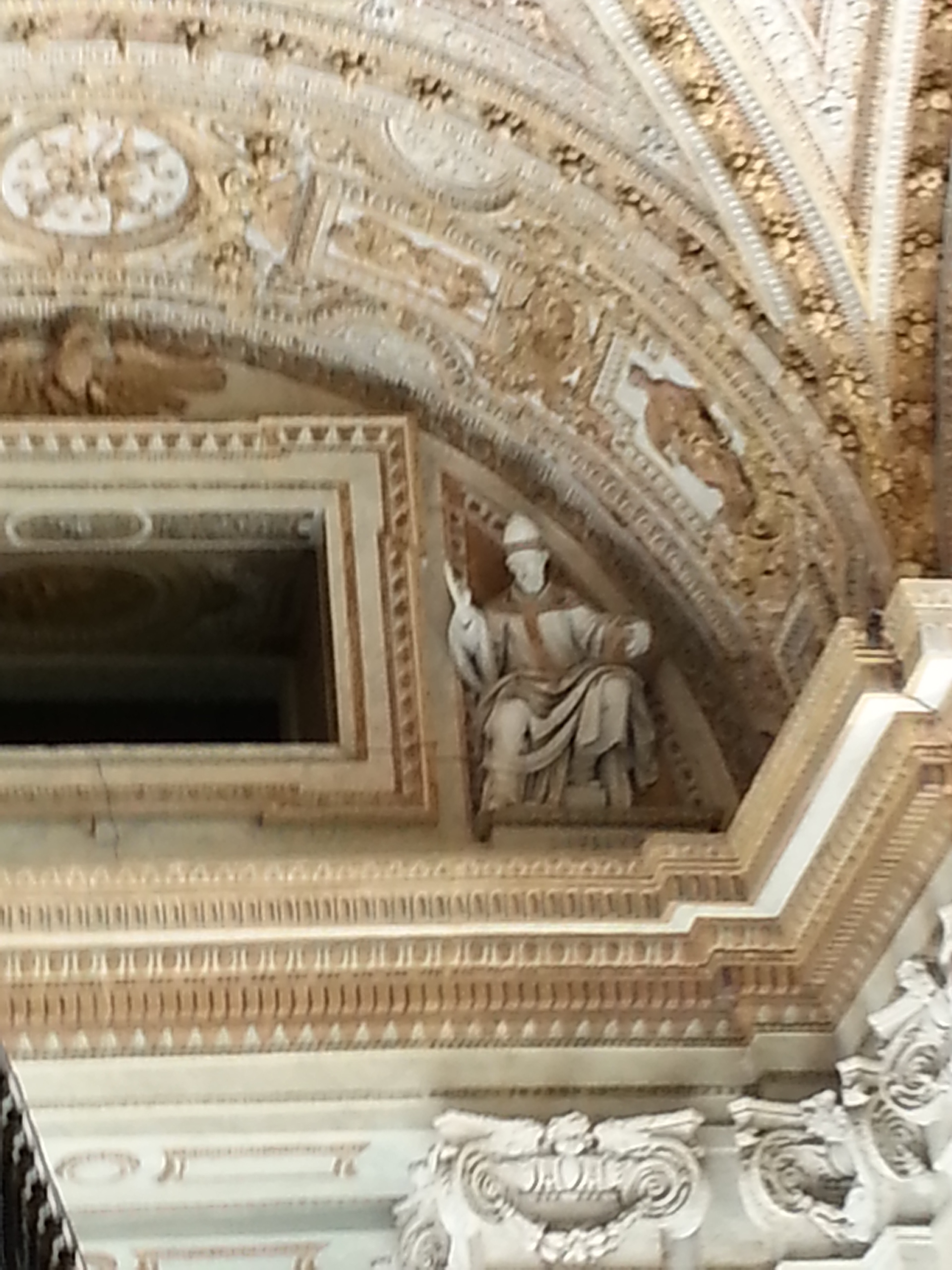 St. Peter's Portico detail.