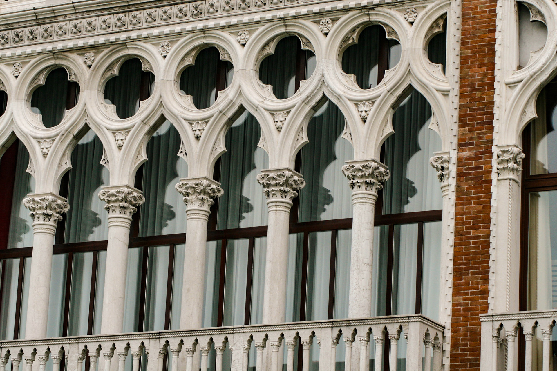 Venice architectural facade.