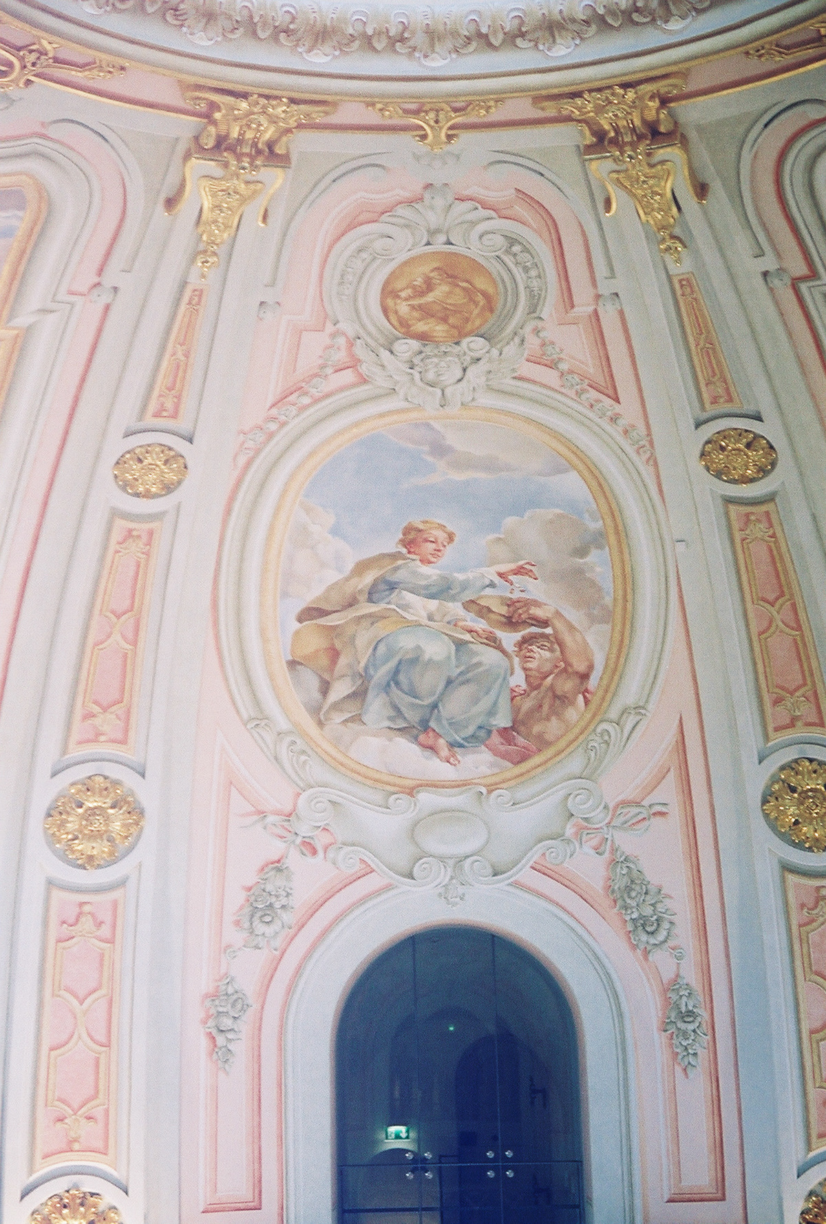 Inside the dome of the Frauenkirche