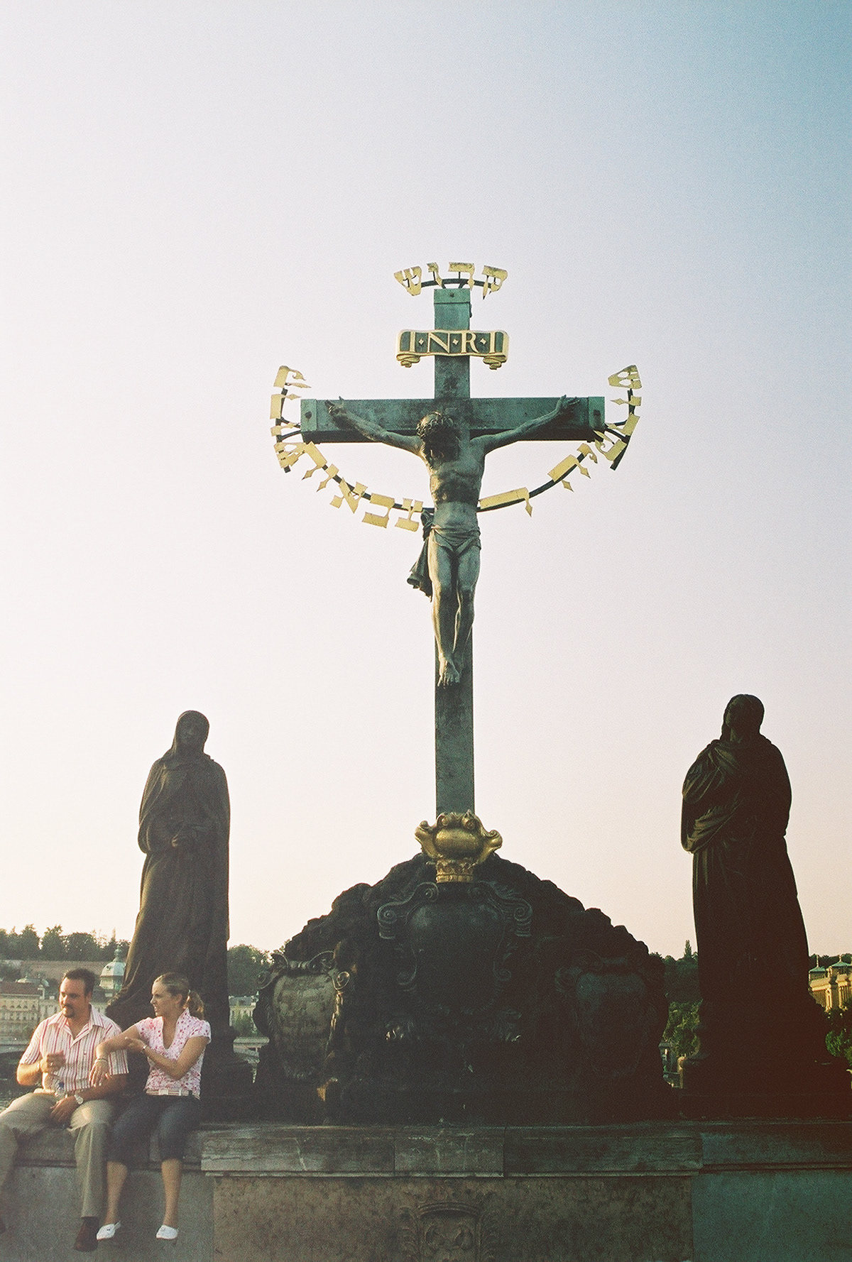 Charles Bridge statues - Holy Crucifix and Calvary 