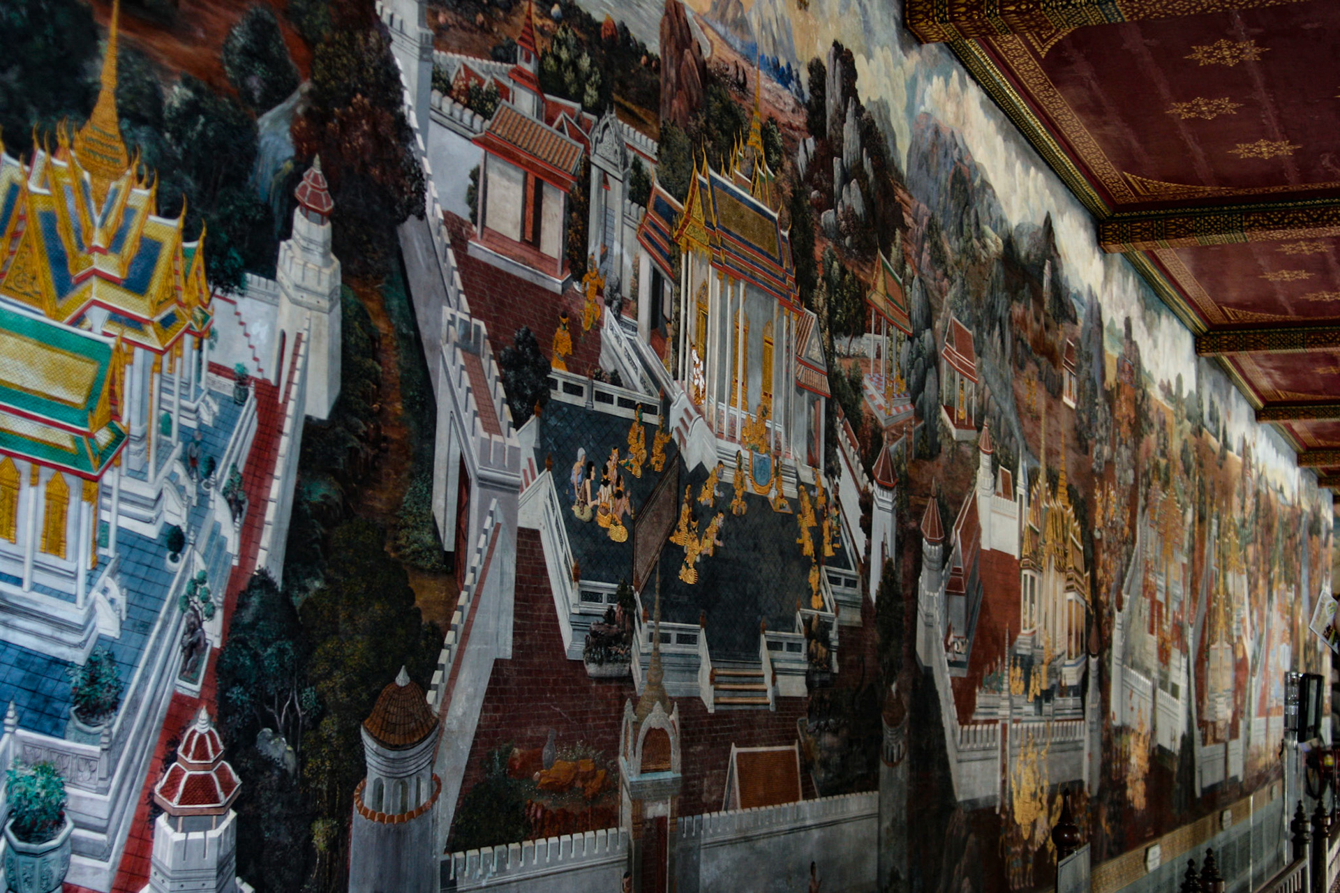 Mural - Wat Phra Kaew, Temple of the Emerald Buddha