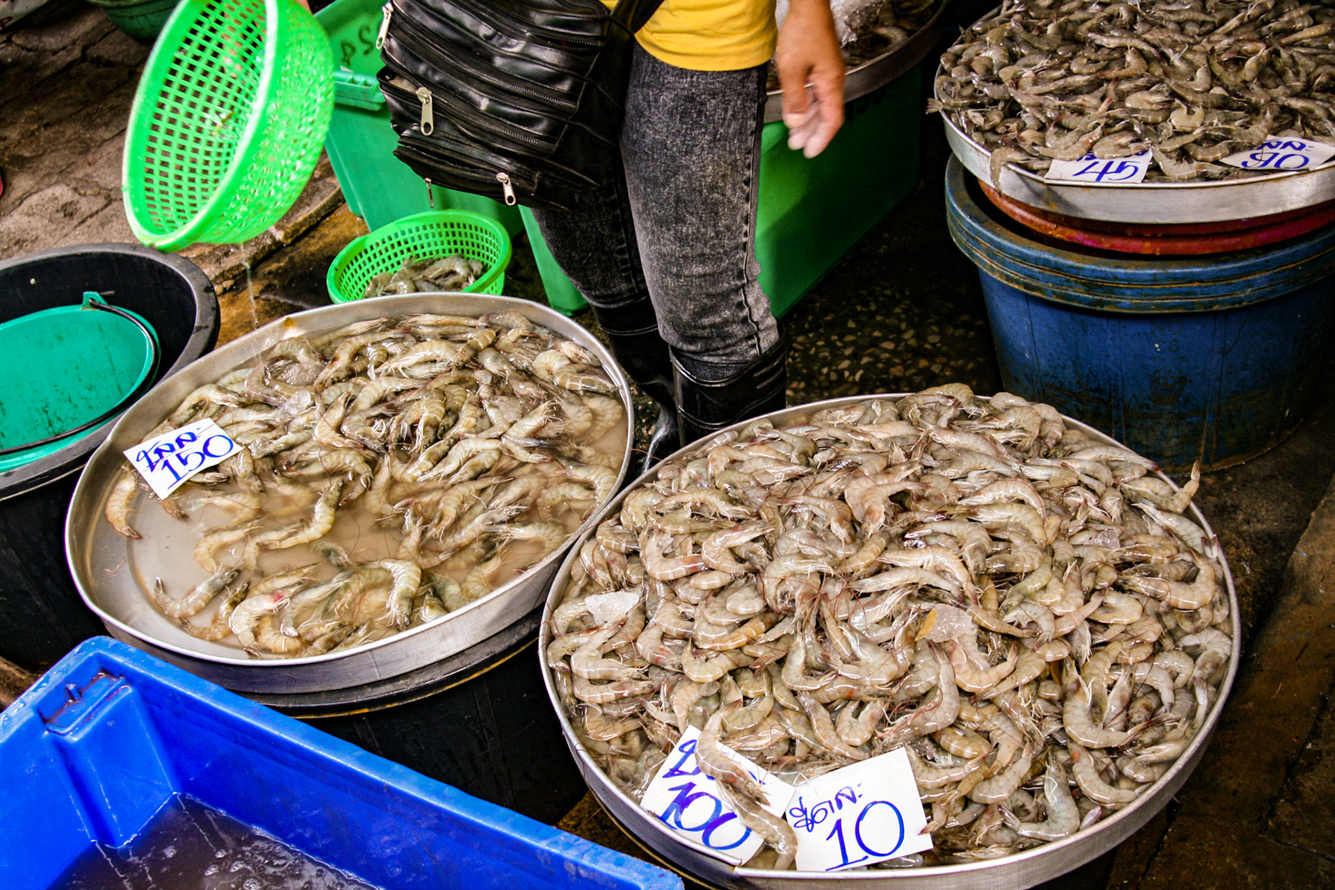 The Maeklong Railway Market at Maeklong, Thailand