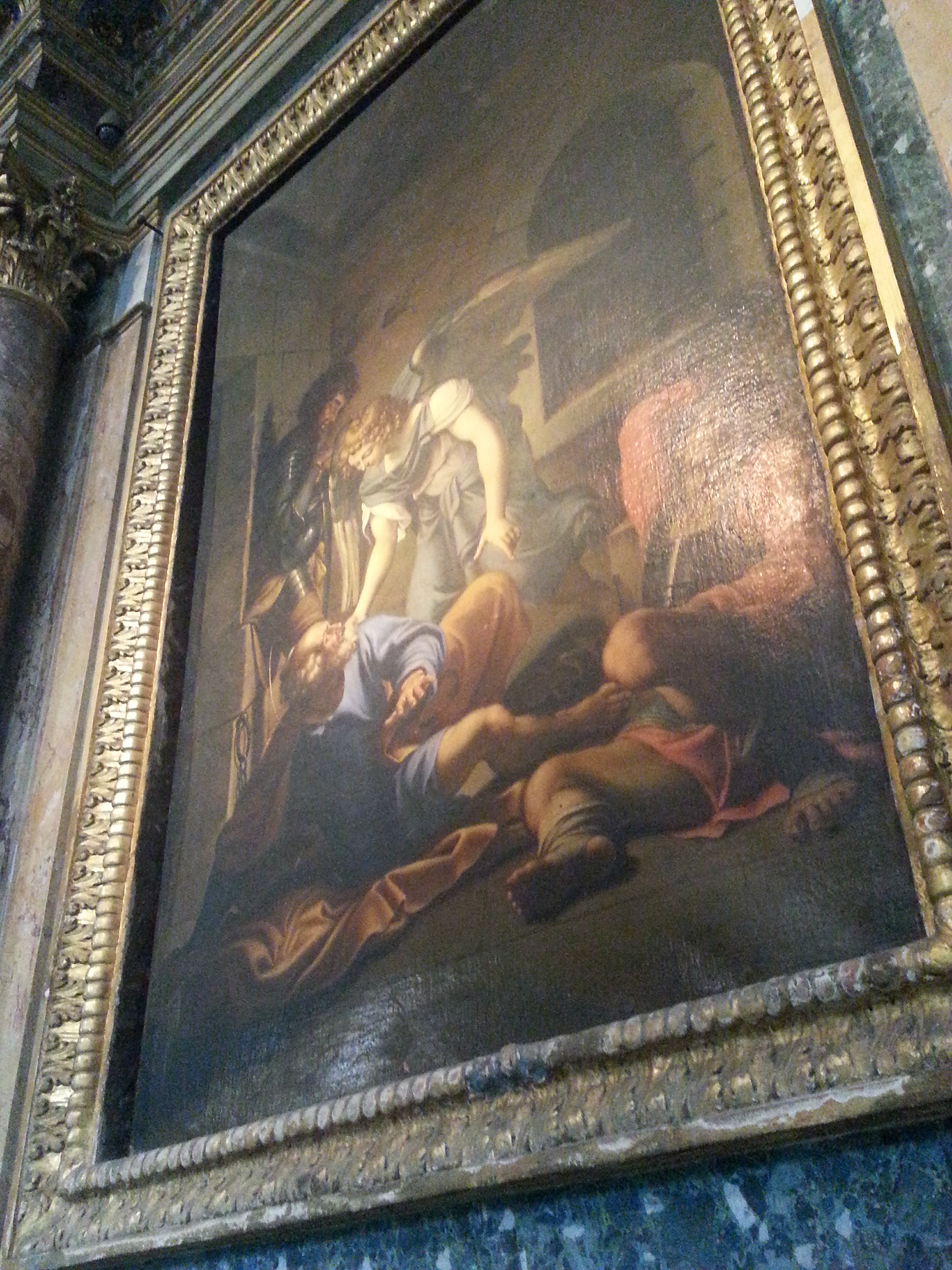 Copy of the "Liberazione di Pietro del Domenichino" by Pietro Santi Bartoli 1683 