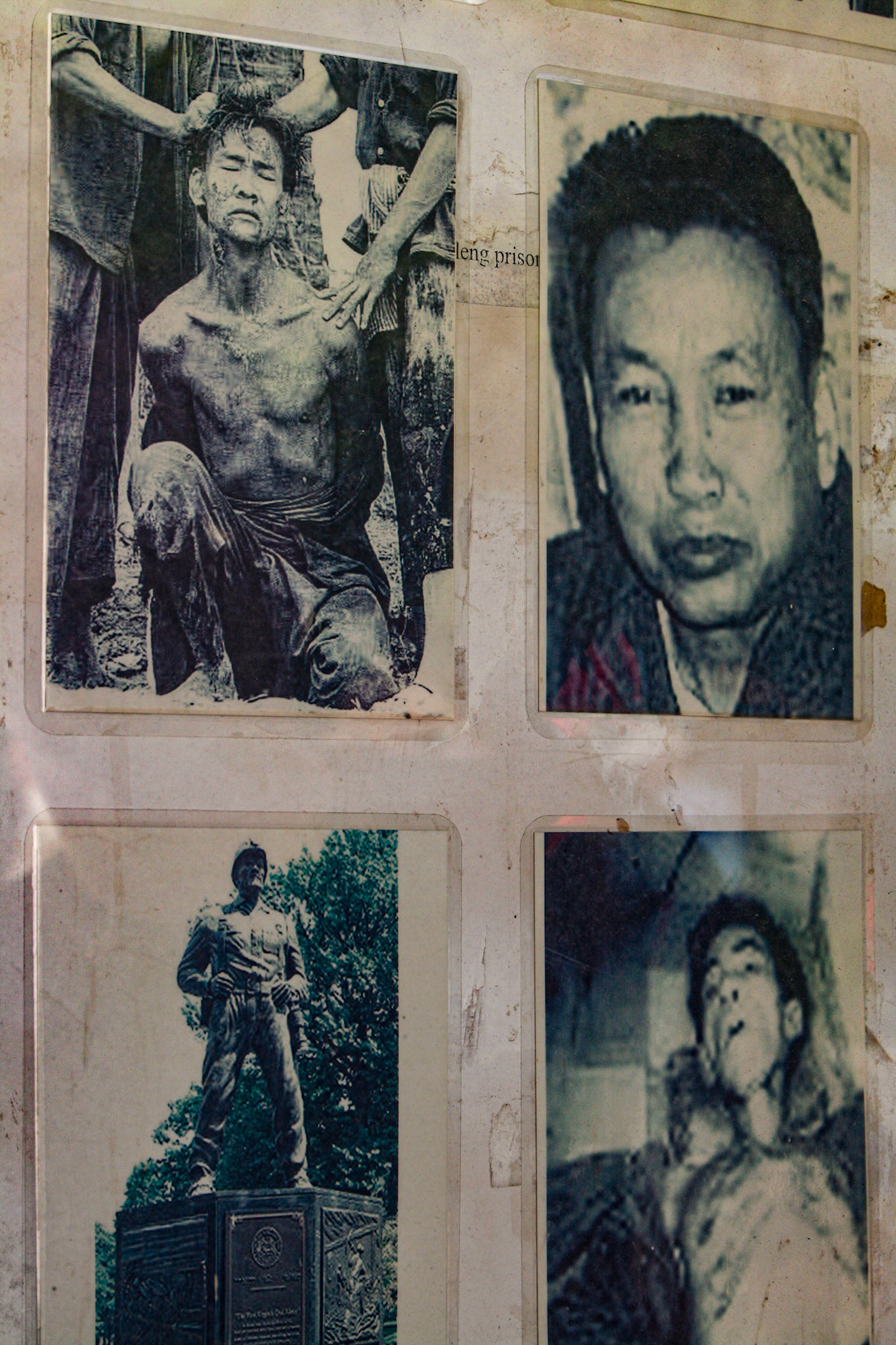 Summary executions and torture were carried out by Khmer Rouge cadres against perceived subversive elements, or during genocidal purges of its own ranks between 1975 and 1978.  