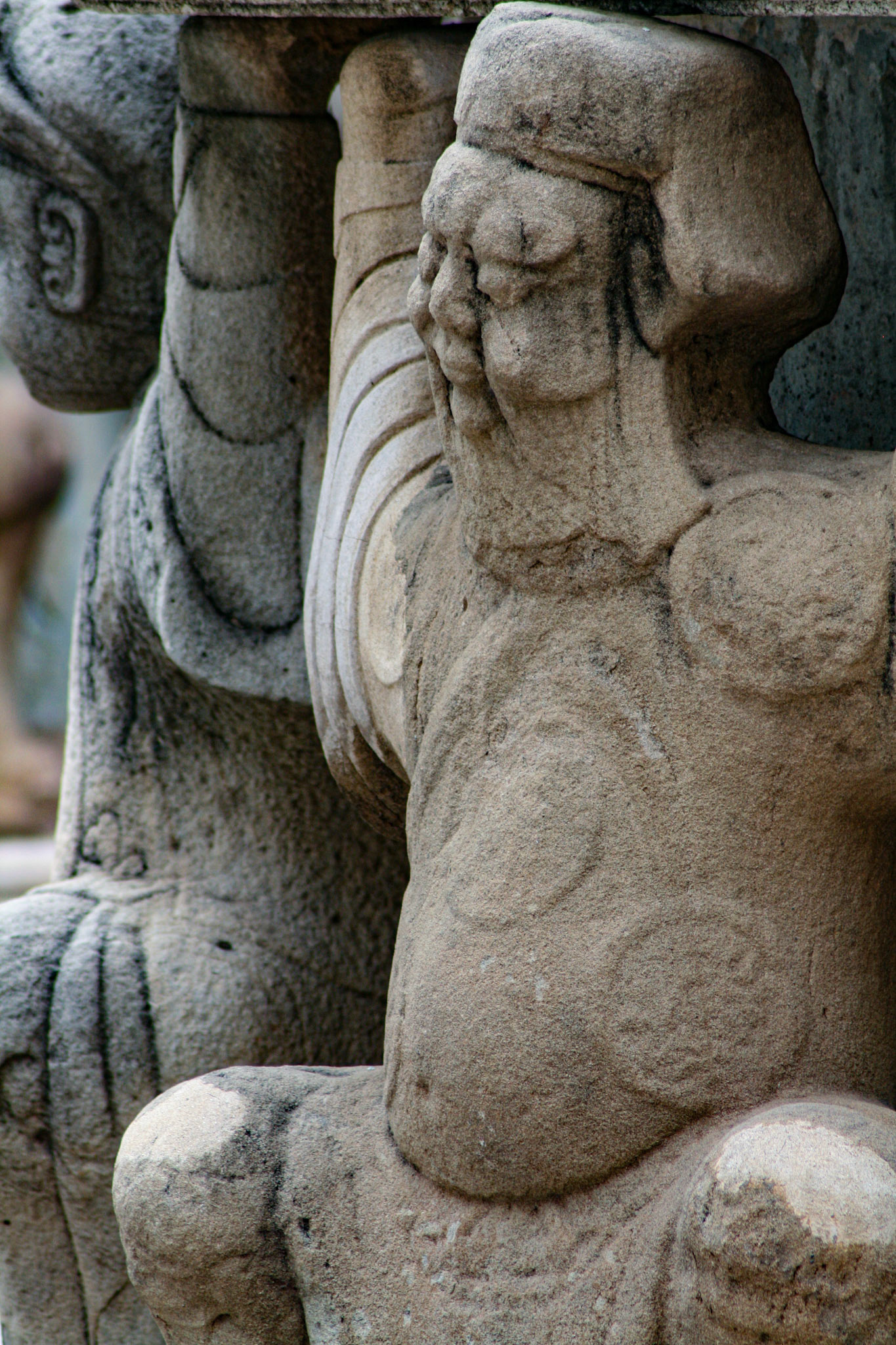 Pagoda structure detail.