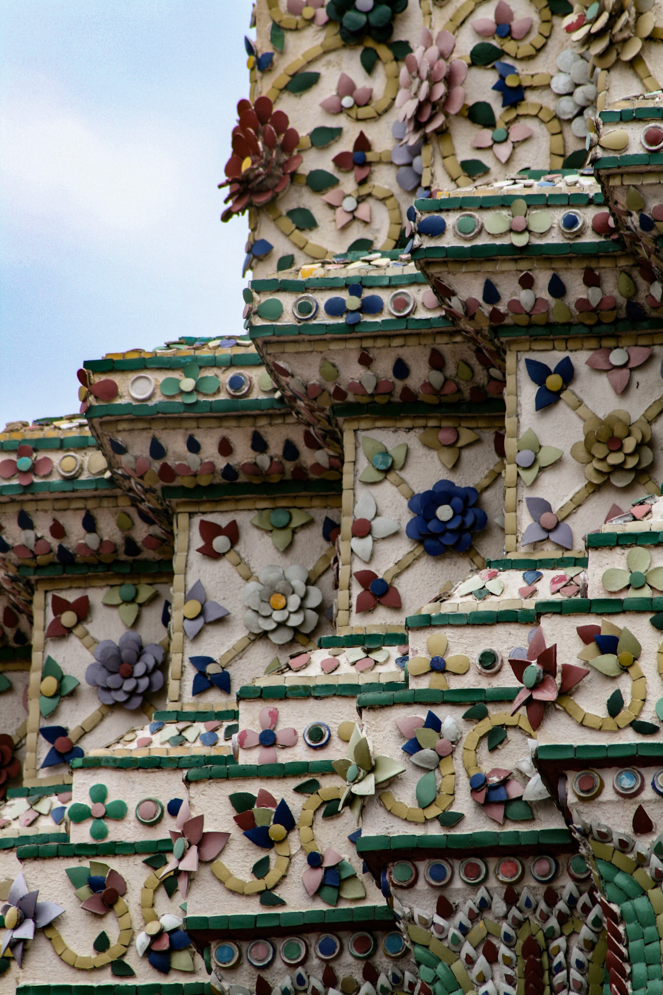 Stupa detail at Wat Phra Kaew (Temple of the Emerald Buddha)