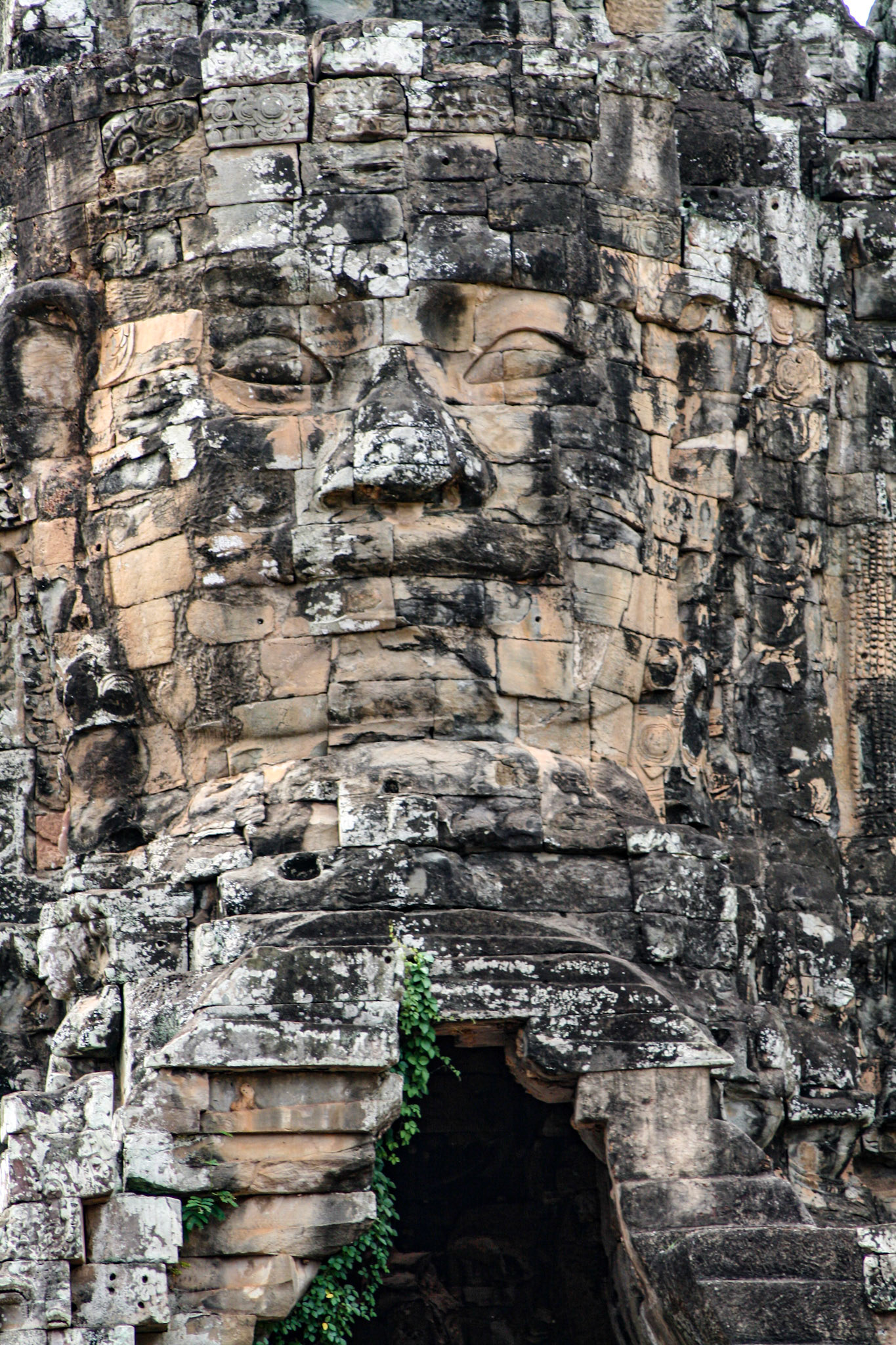 Angkor Thom Temple view, detail. Siem reap, Cambodia 