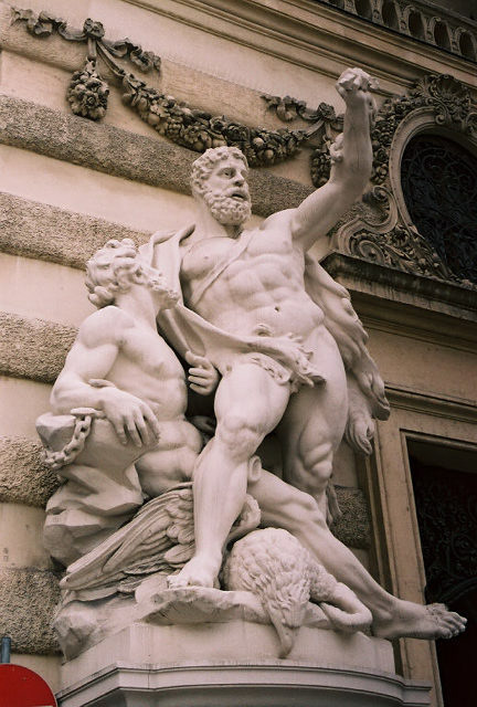 Hercules killing the eagle and freeing Prometheus - Hofburg Palace
