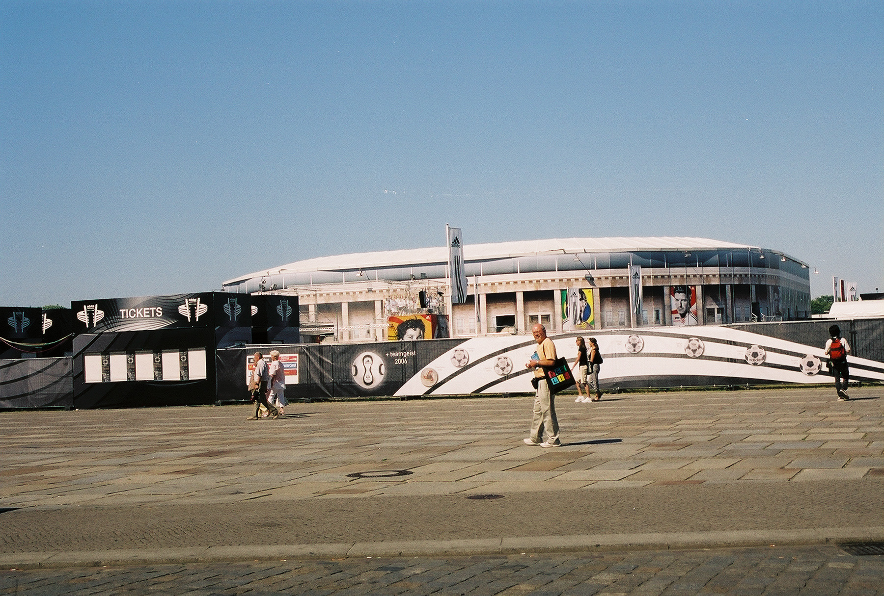 David Soileau in front of Olympic Stadium, Berlin