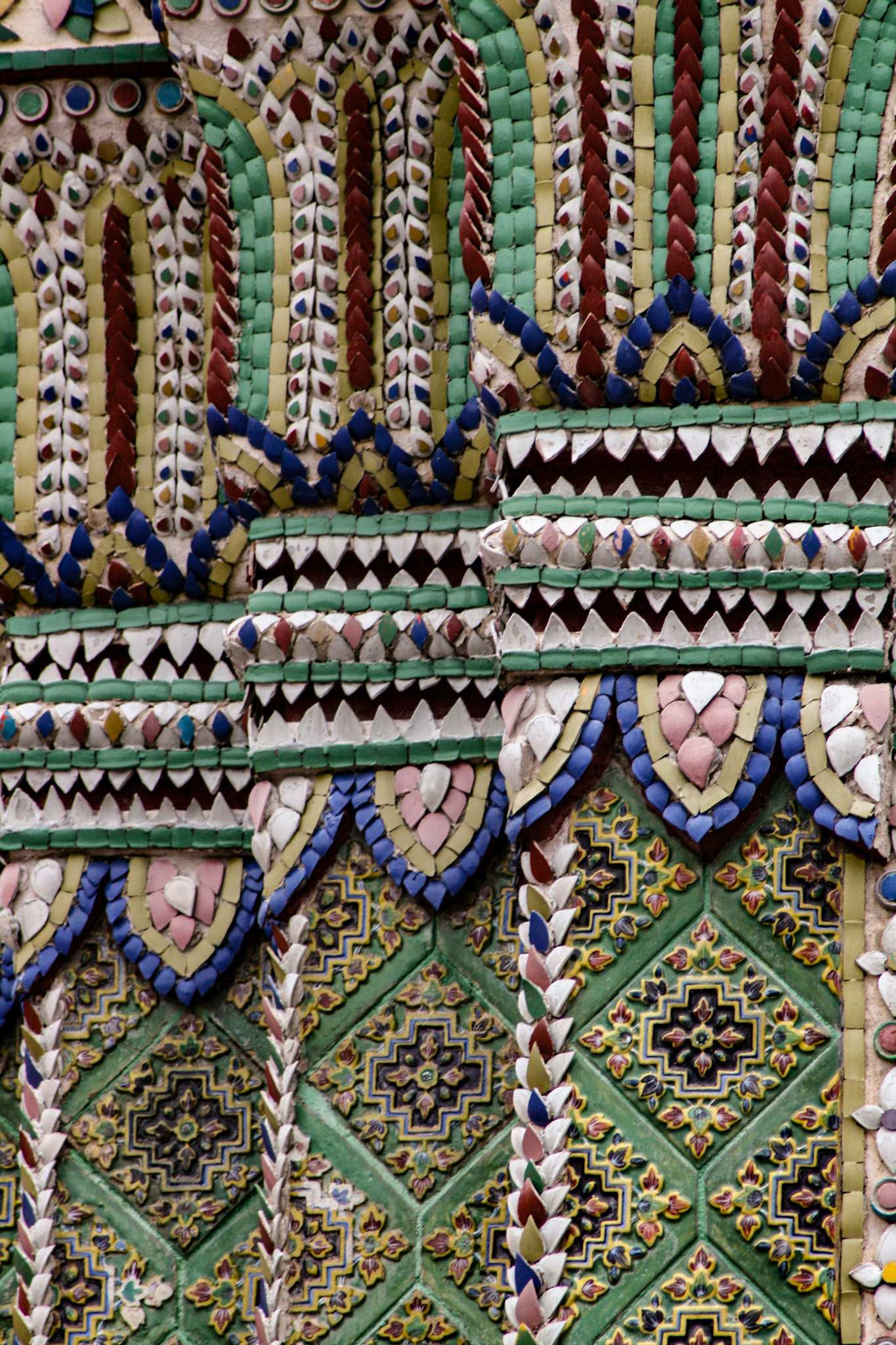 Stupa detail at Wat Phra Kaew (Temple of the Emerald Buddha)