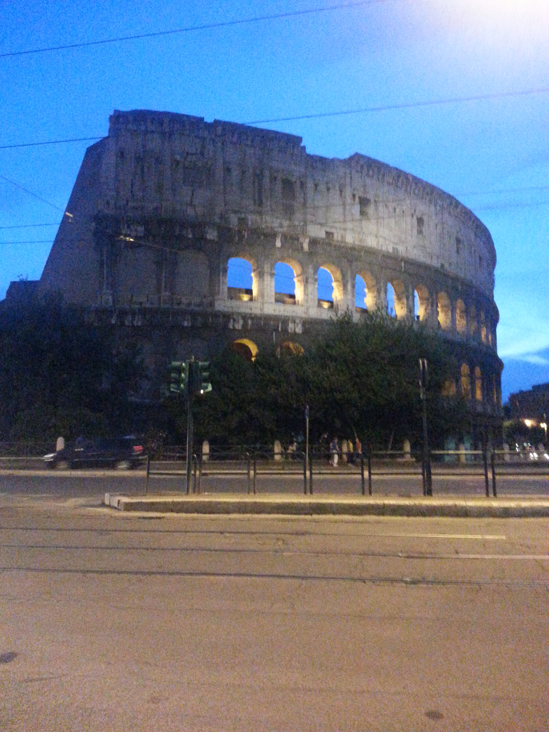 The Coliseum by night, Rome, Italy.