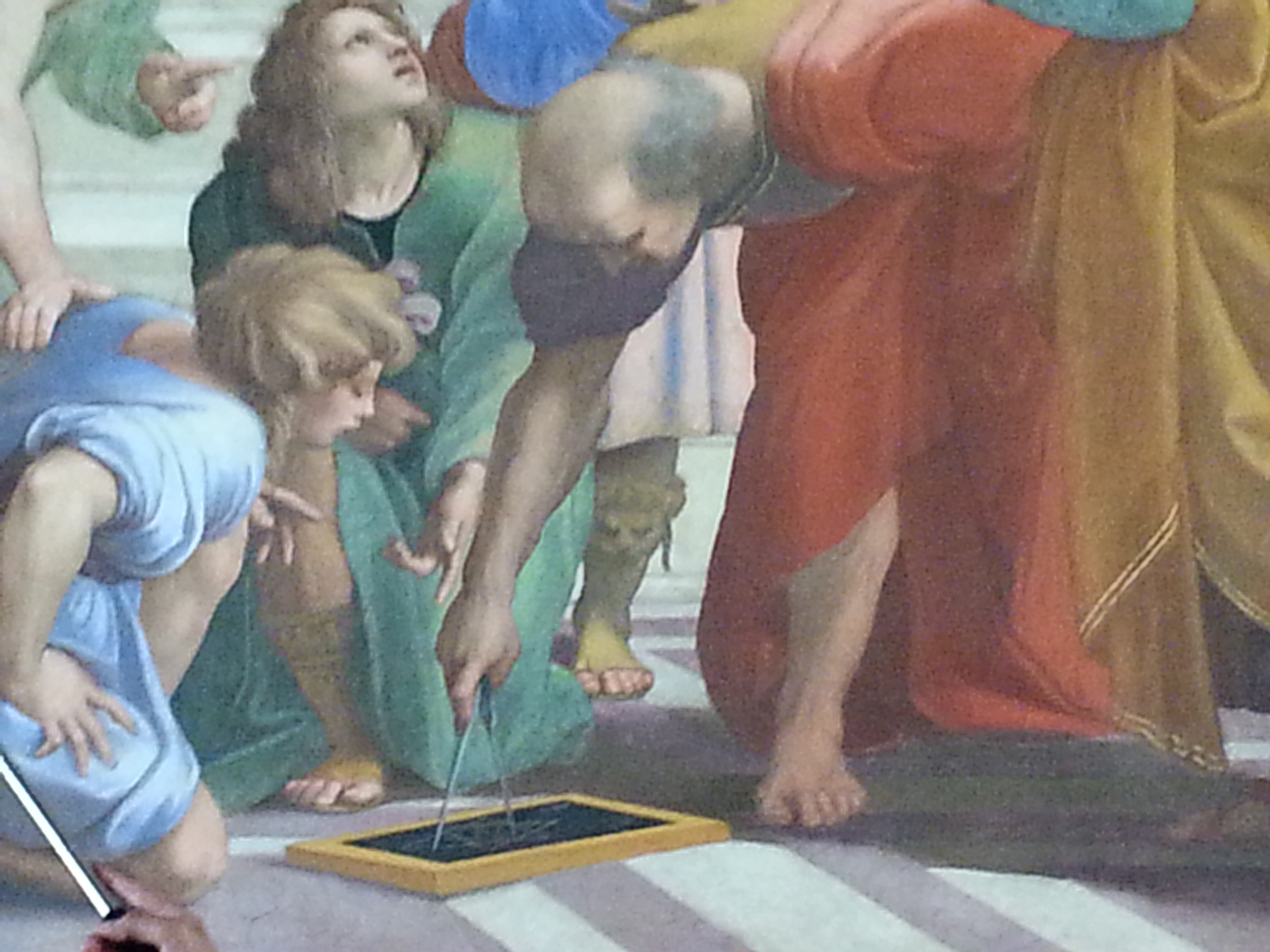 The School of Athens detail.