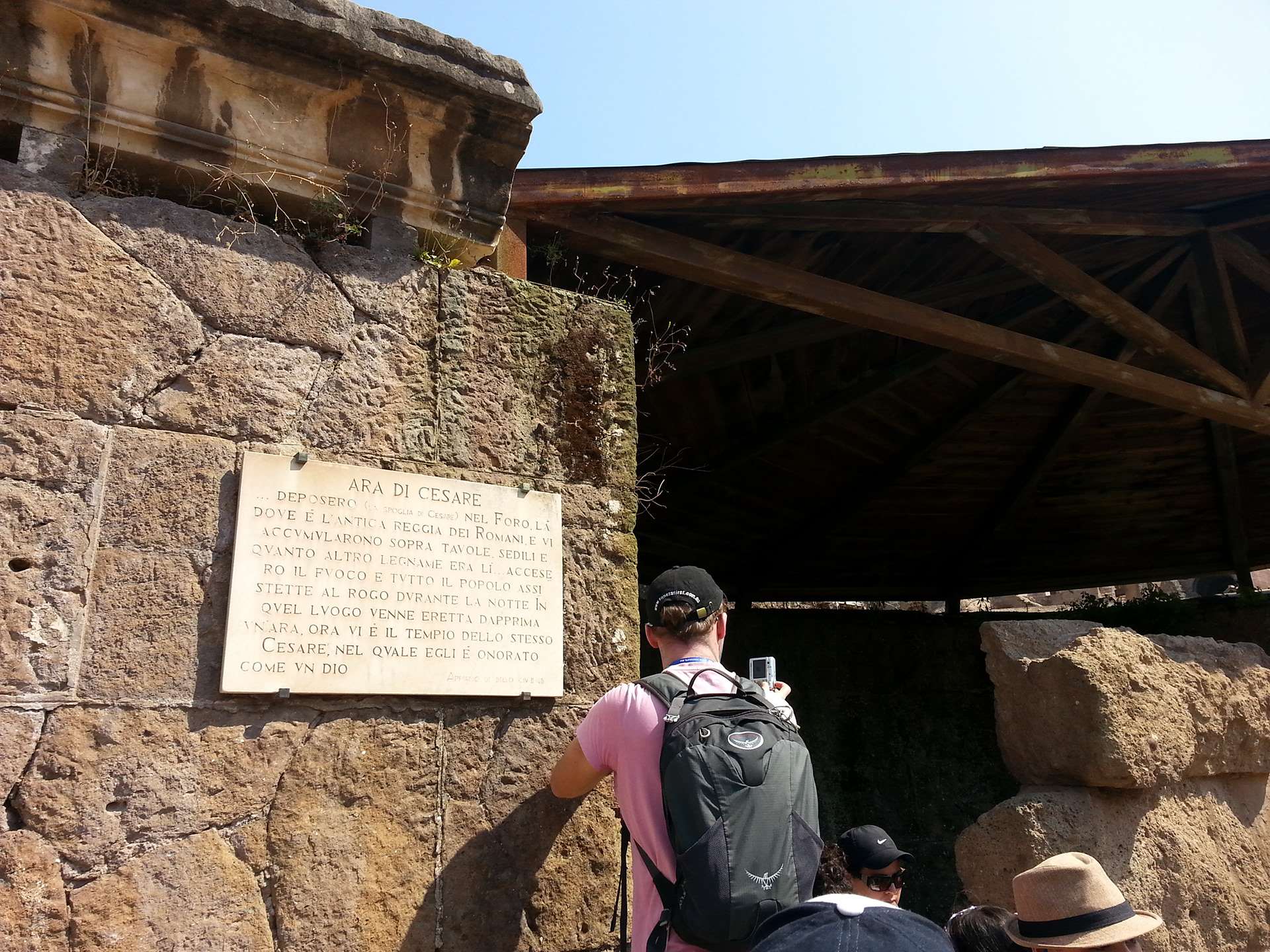 The Temple of Caesar, also known as Temple of the Deified Julius Caesar, or Temple of the Comet Star, is an ancient structure in the Roman Forum of Rome, Italy, located near the Regia and the Temple of Vesta. 