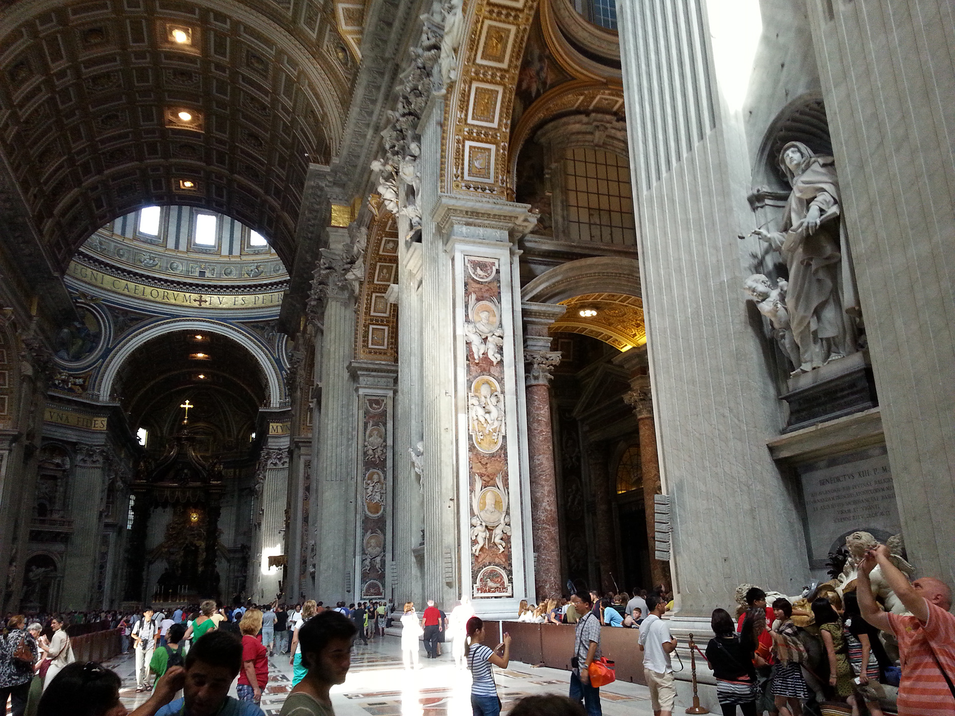 Interior view of St. Peter's Basilica