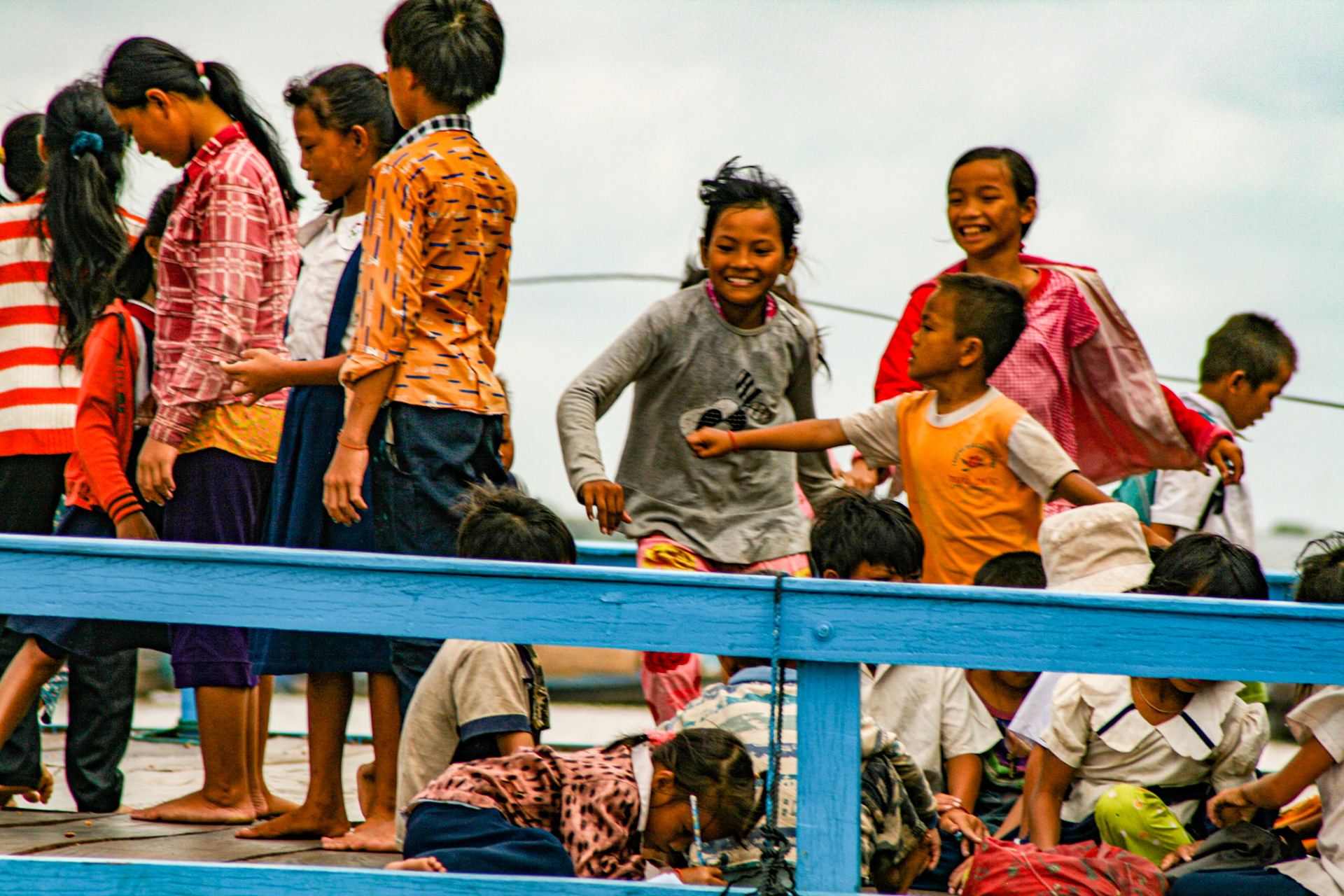 A floating school on Tonle Sap Lake