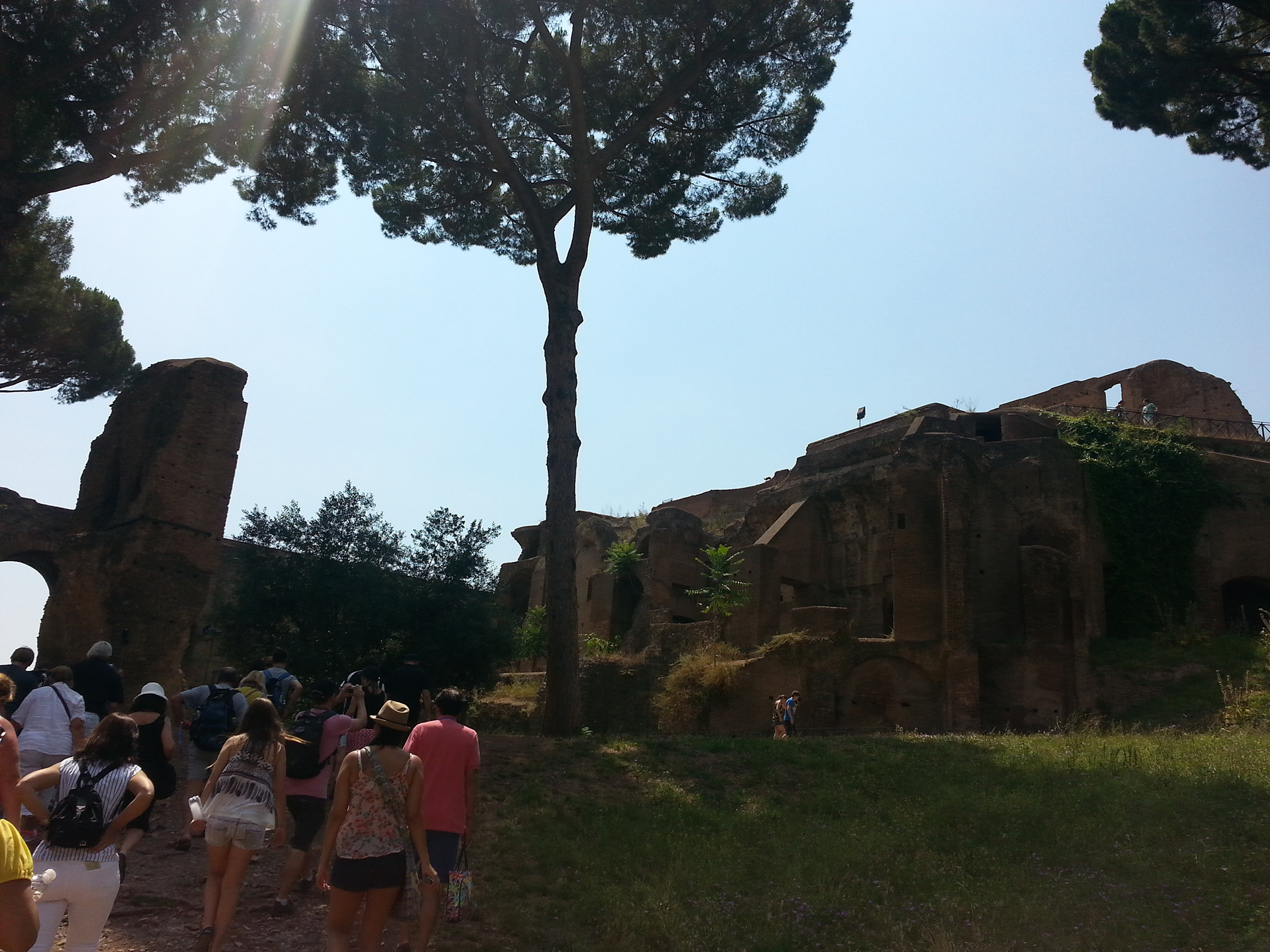 Ancient Roman Ruins At the Palatine Hill, Italy. 