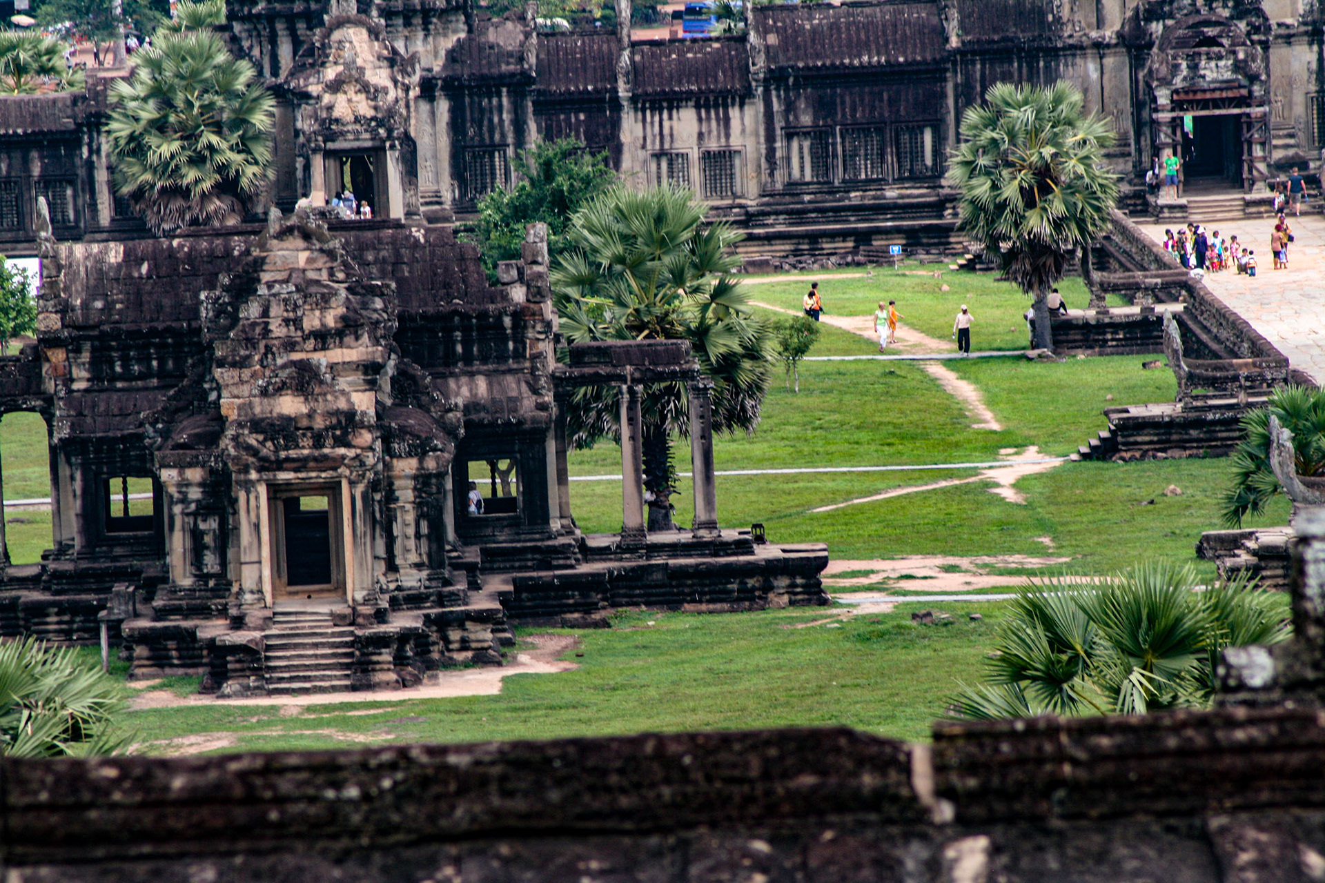 Angkor Wat meaning "Temple City" is a temple complex in Cambodia and is the largest religious monument in the world on a site measuring 162.6 hectares (1,626,000 m2; 402 acres).