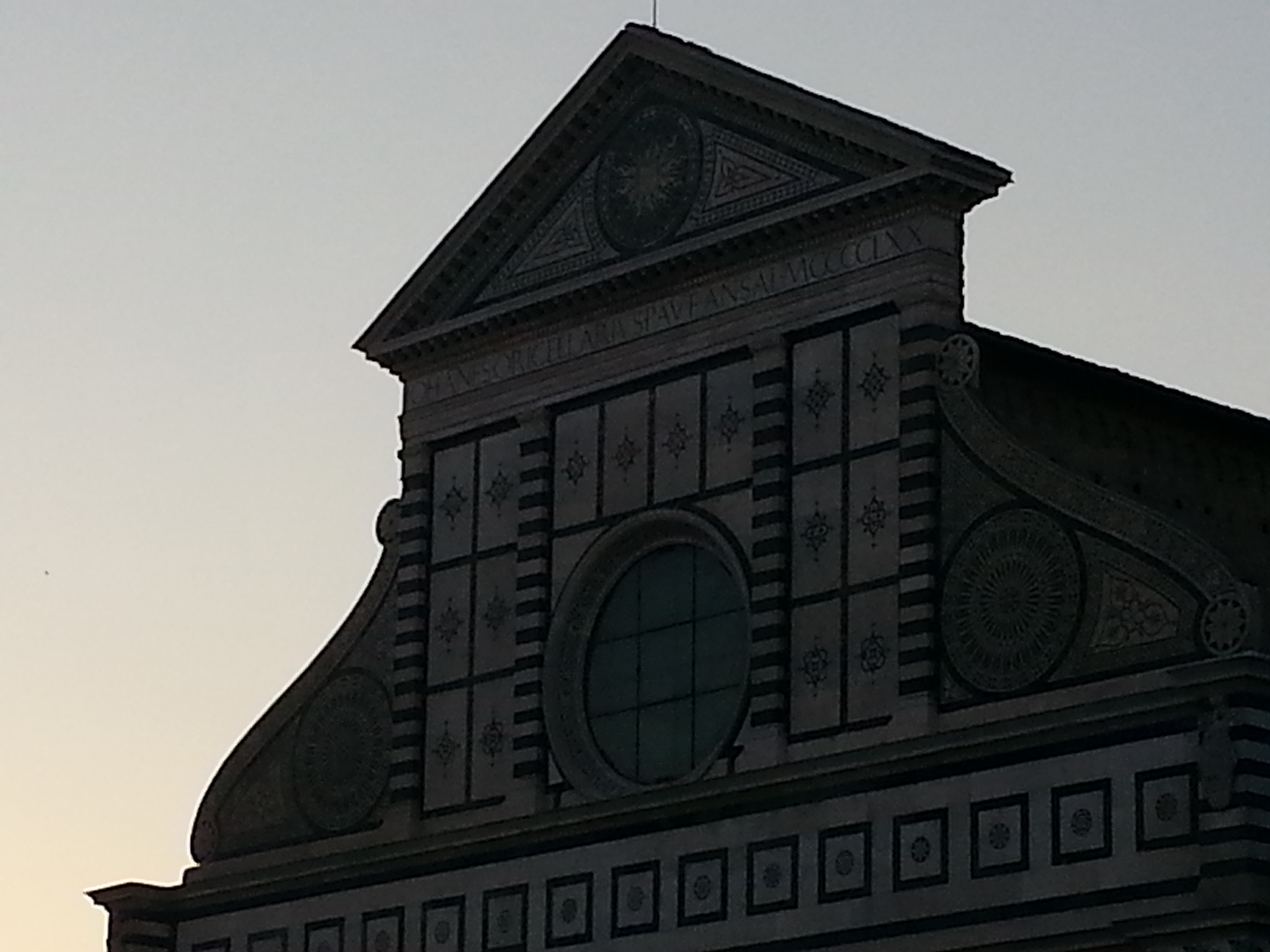 Santa Maria Novella is a church in Florence, Italy, situated opposite, and lending its name to, the city's main railway station. Chronologically, it is the first great basilica in Florence, and is the city's principal Dominican church. 