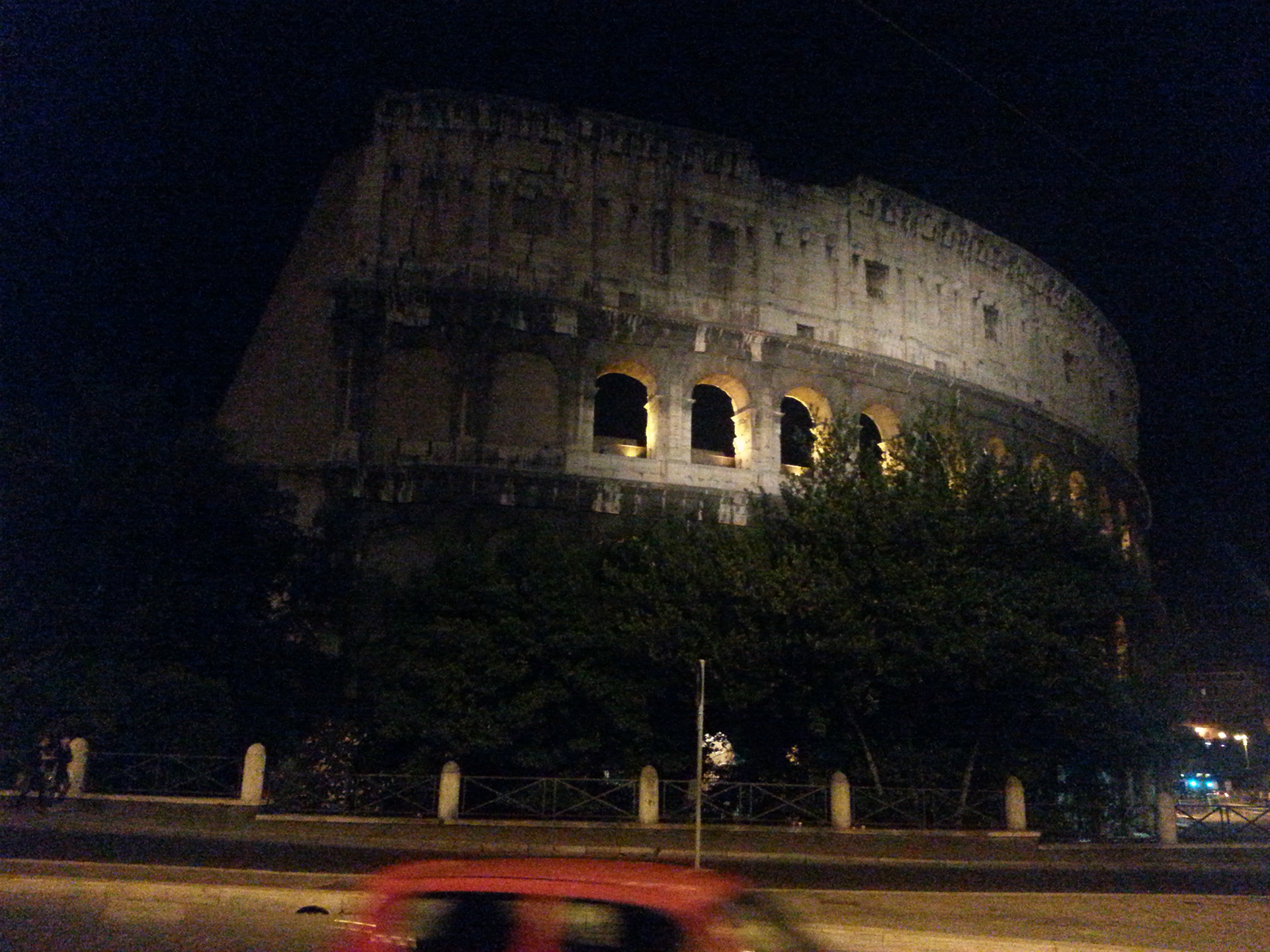 The Coliseum by night, Rome, Italy.