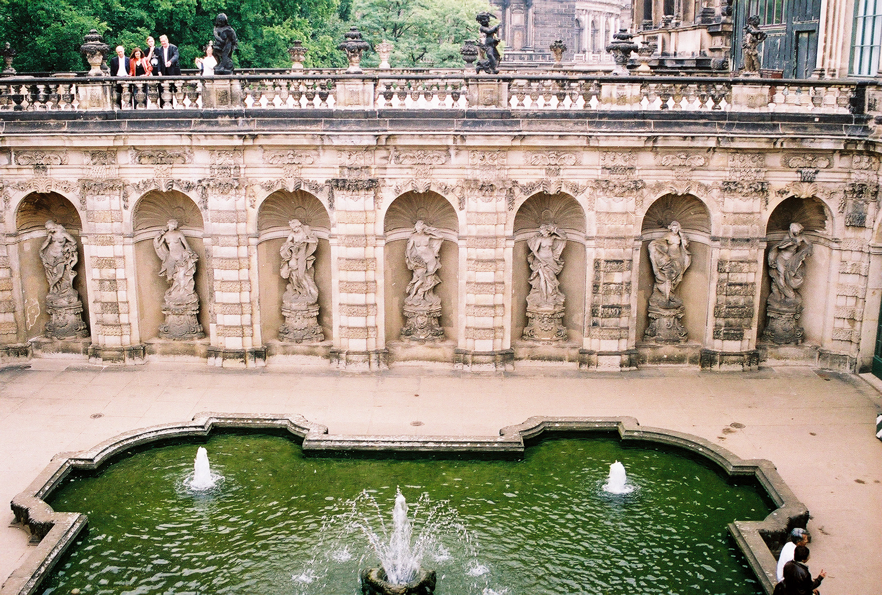Nymphenbad Pool and Fountains, Zwinger, Dresden