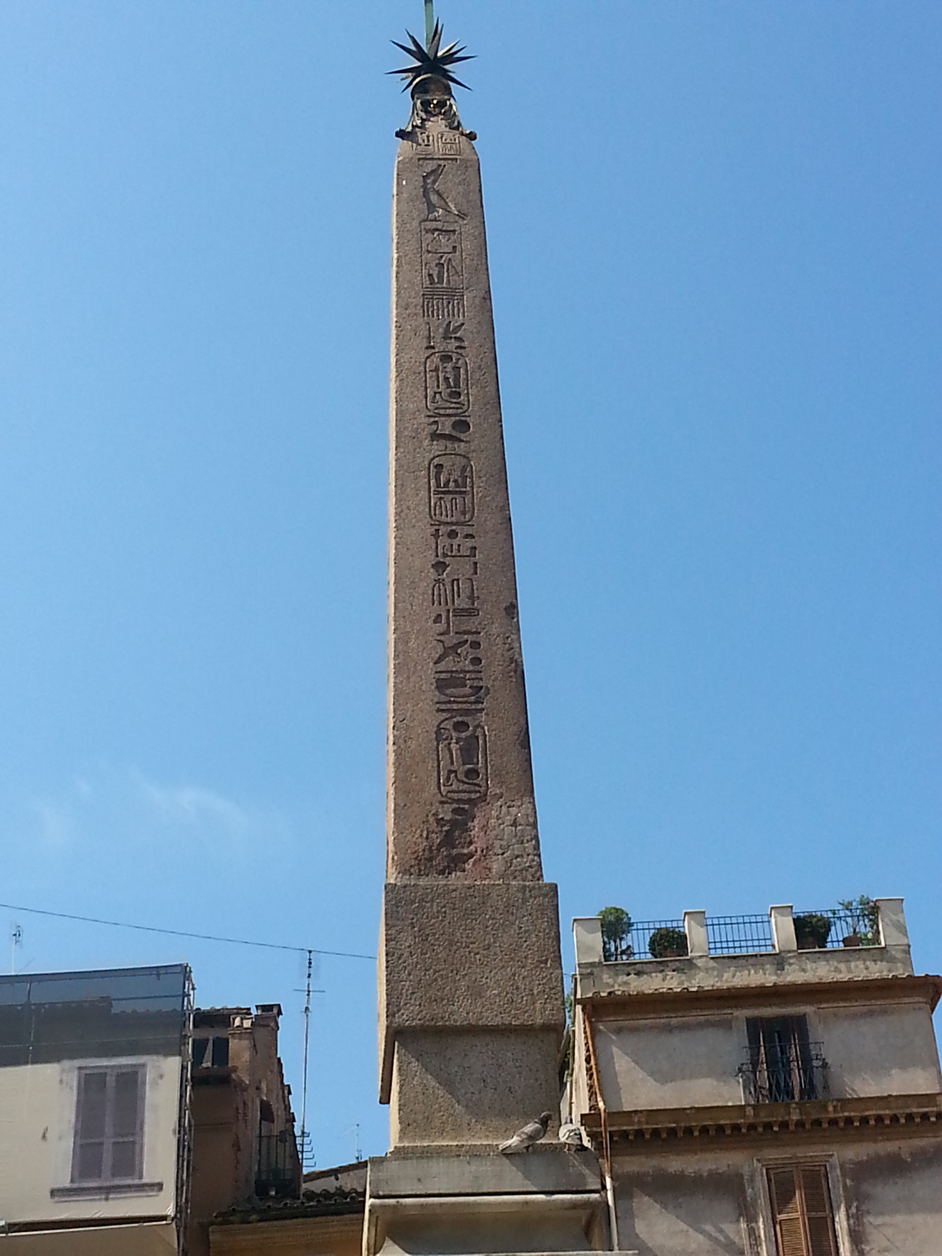 Fountain of the Pantheon with Macuto Obelisk, Rameses II, Heliopolis 