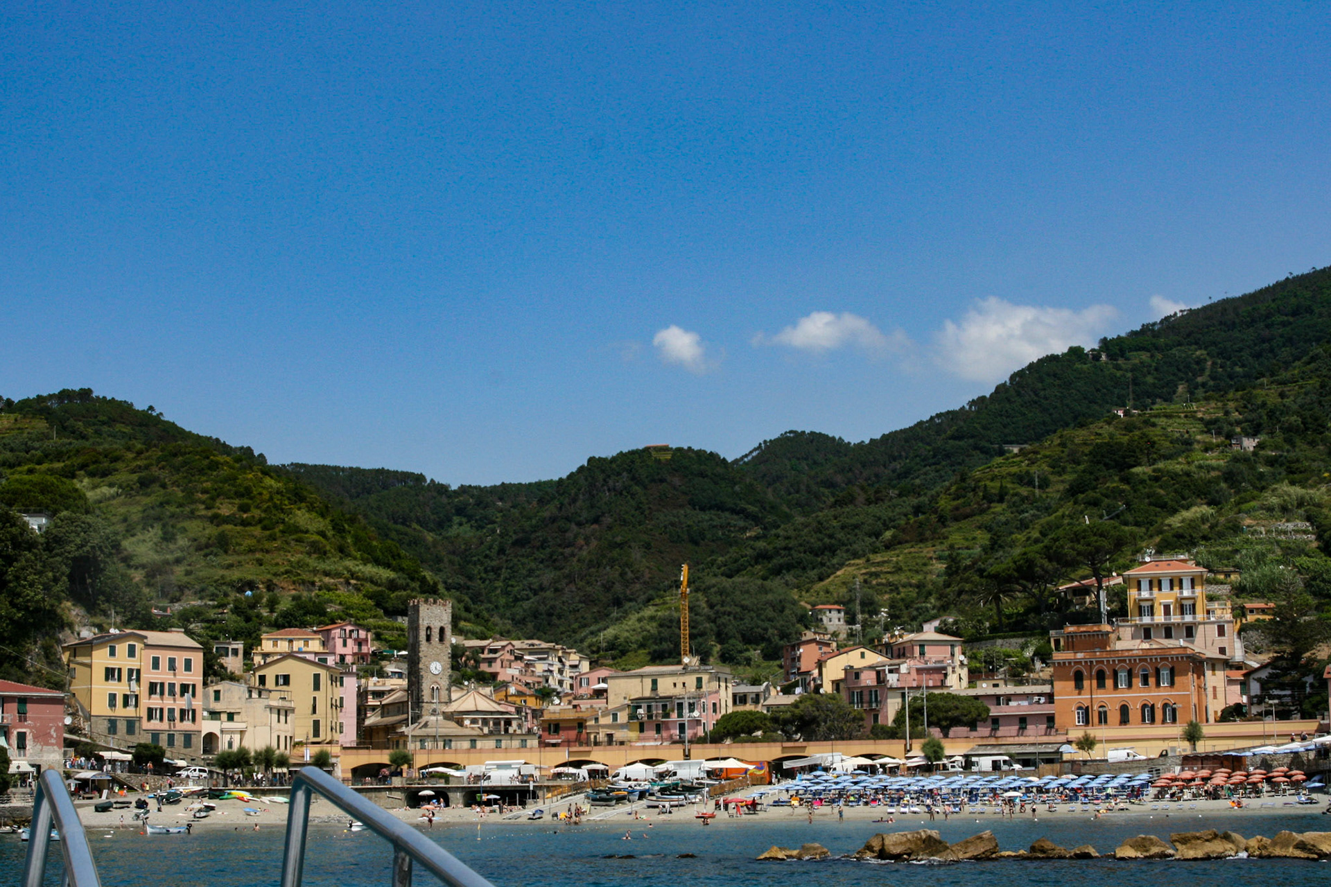 Monterroso has the largest beach area of the five villages of Cinque Terre.