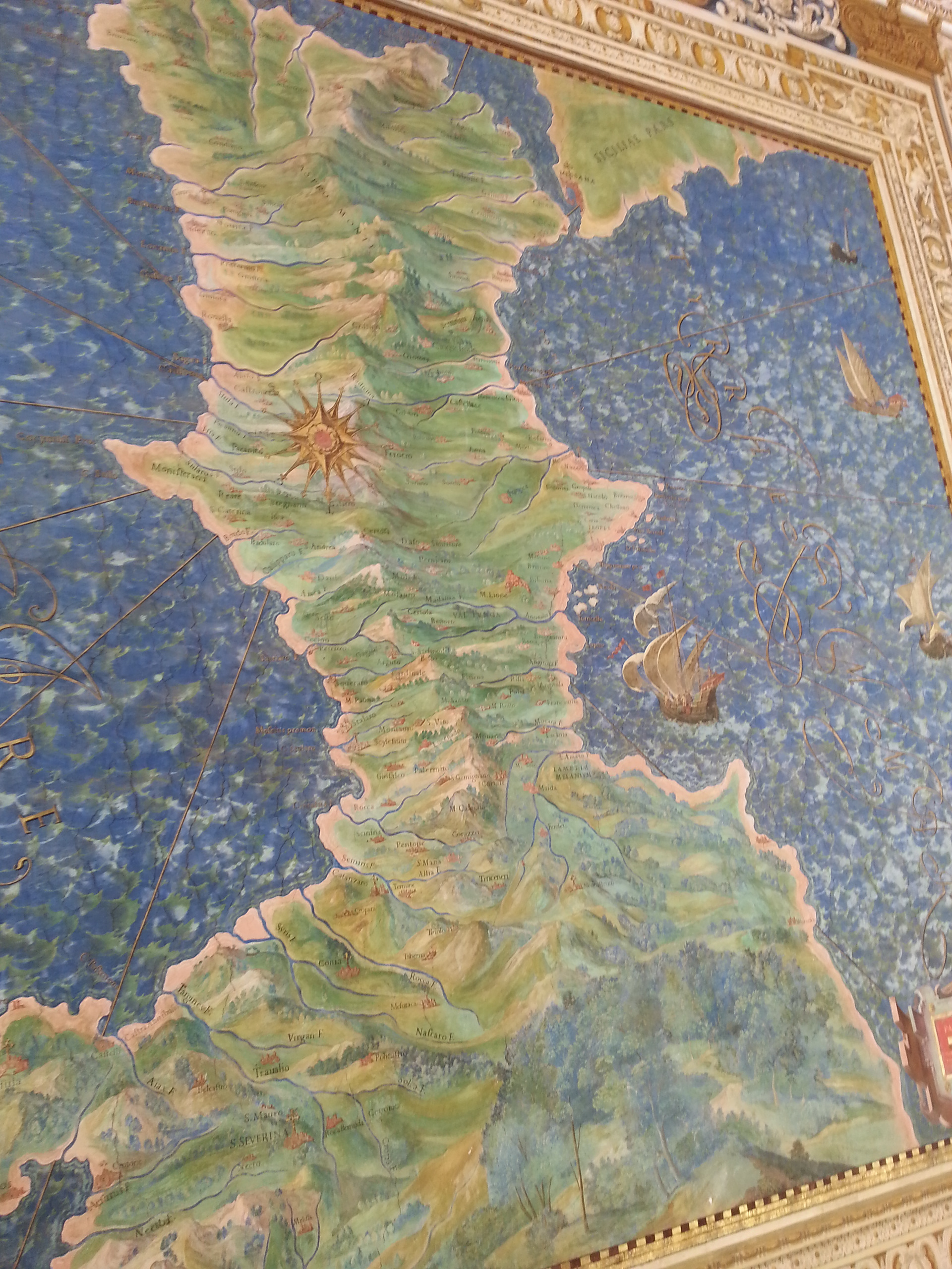 The Gallery of Maps (Italian: Galleria delle carte geografiche) is a gallery located on the west side of the Belvedere Courtyard in the Vatican containing a series of painted topographical maps of Italy based on drawings by friar and geographer Ignazio Danti.