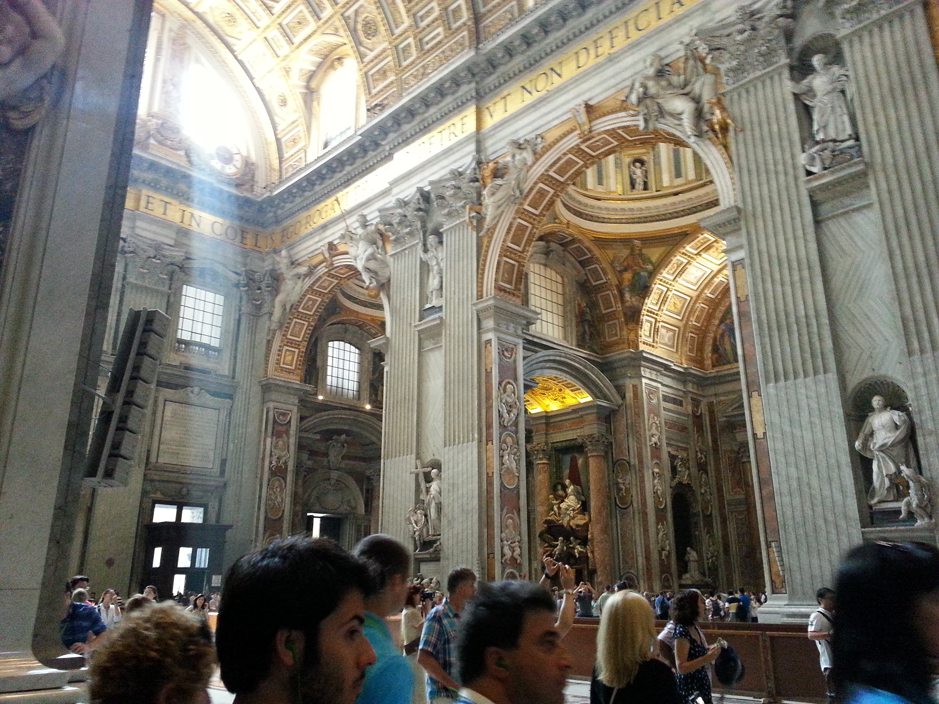 Interior of St. Peter's Basilica, Piazza San Pietro (St. Peter's Square), Vatican City, Rome 
