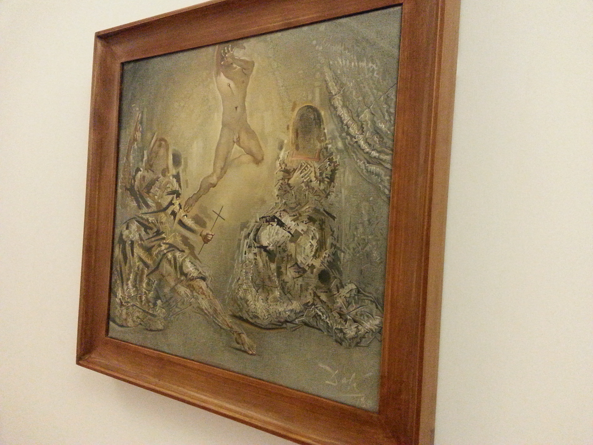 The canvas The Announcement, produced by Salvador Dalì in 1960, is a preparatory study for The Ecumenical Council, a large-scale painting that the artist completed in the same year. 