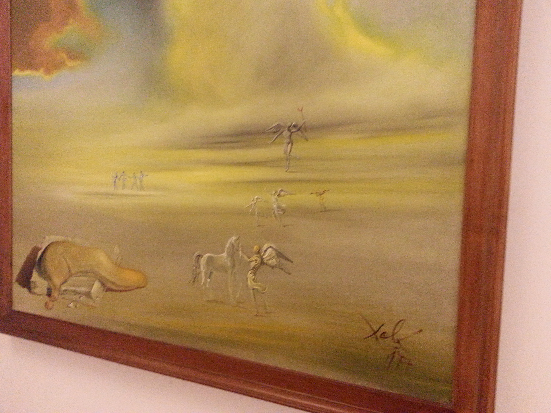 “Soft Monster in Angelic Landscape” (Monstro molle in un paisaggio angelico), by Salvador Dalí 
