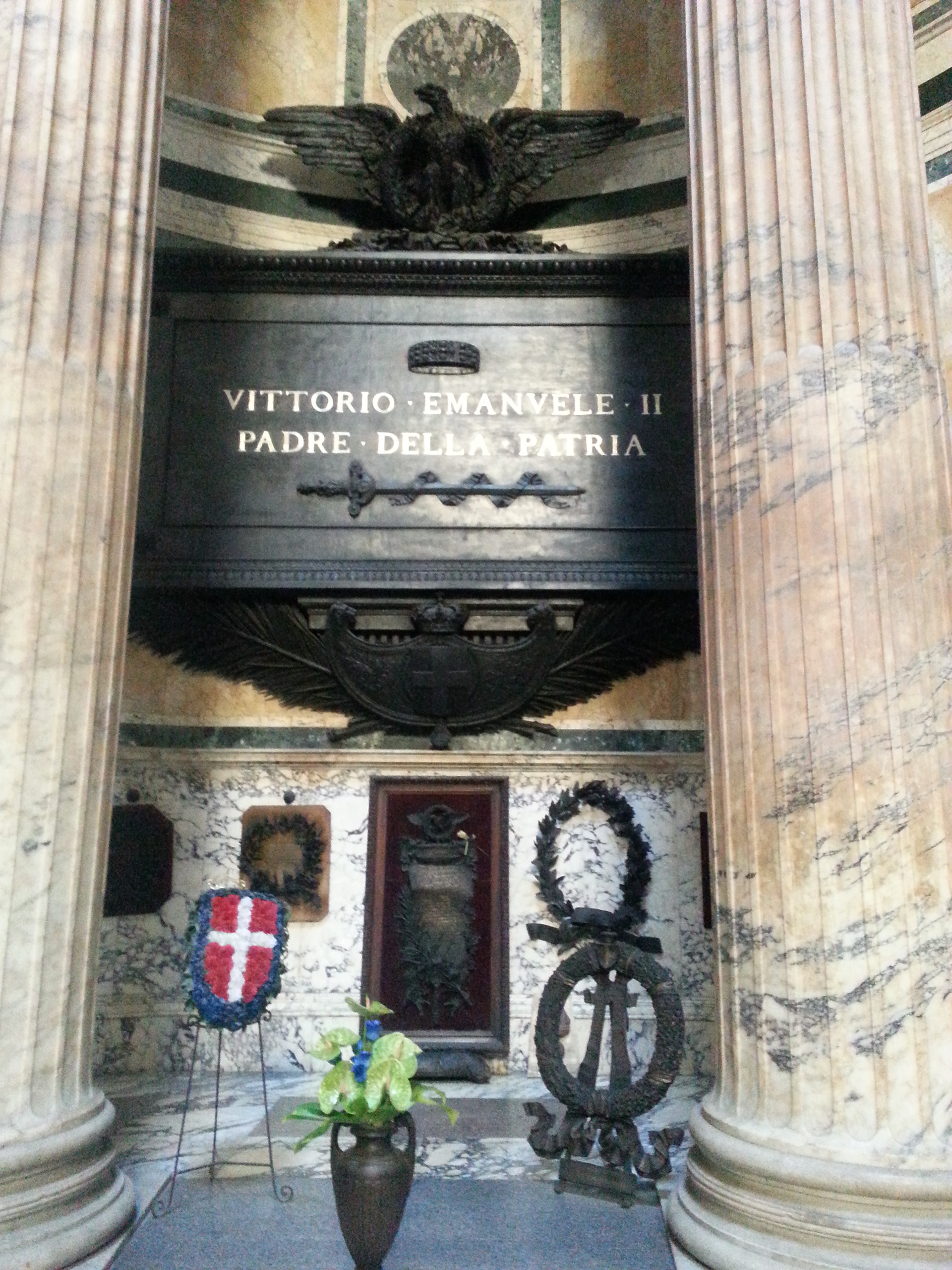 Tomb of Vittorio Emanuele II Inside the Pantheon Rome Italy 