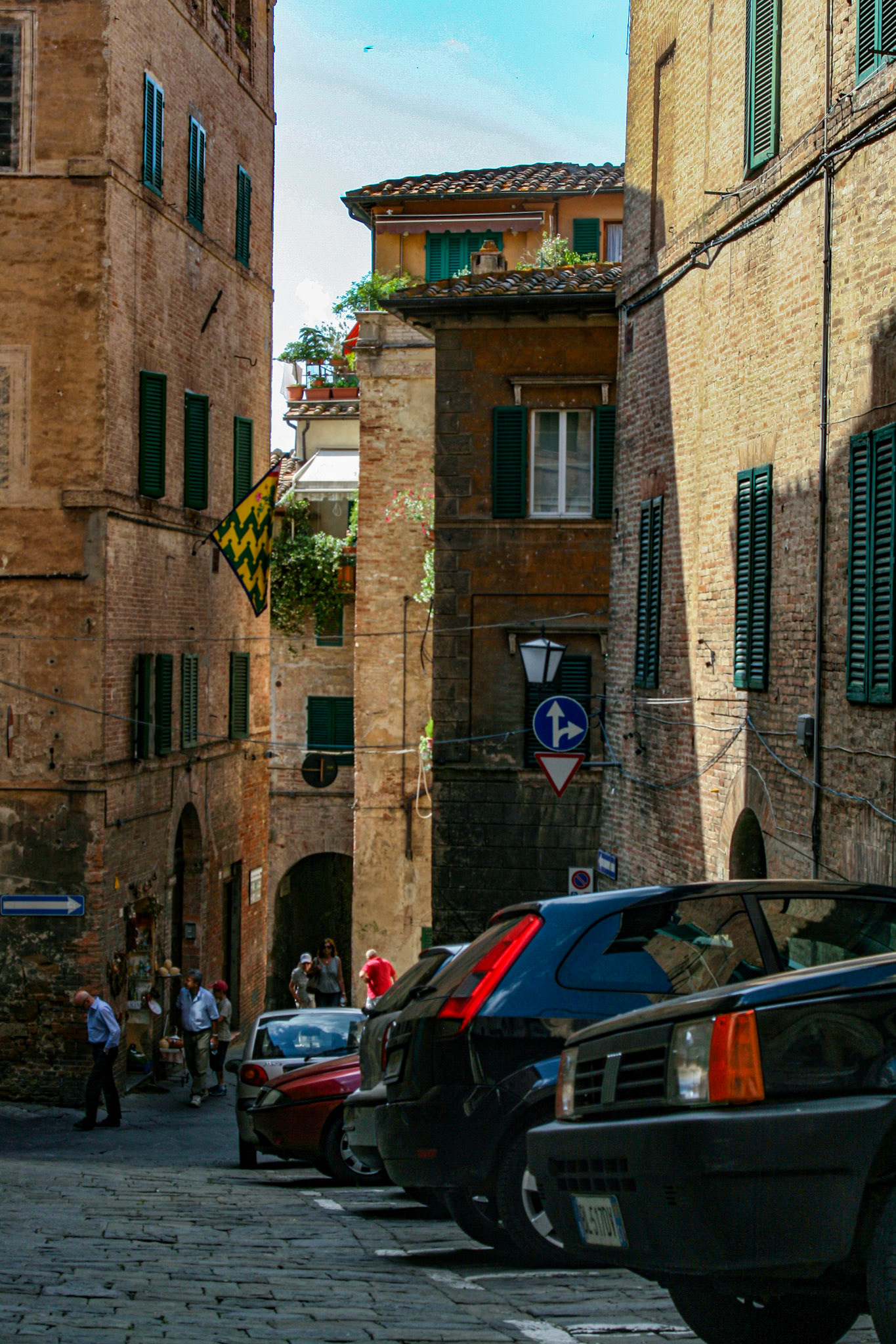 Streets of Siena, Tuscany, Italy.